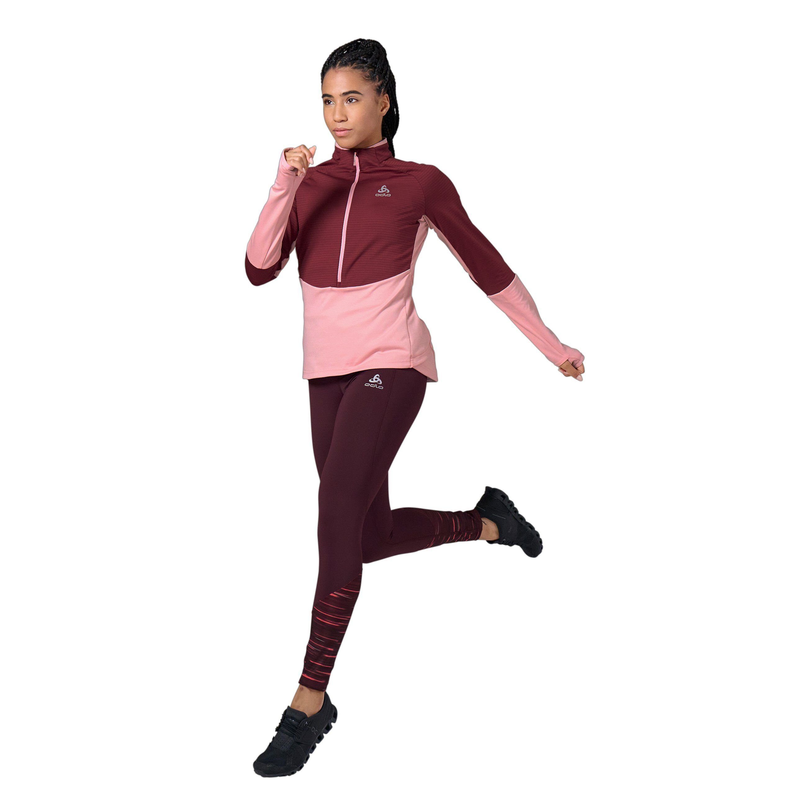 Odlo Strickfleece-Pullover Sesvenna SL Mid Layer mit Halbreiẞverschluss