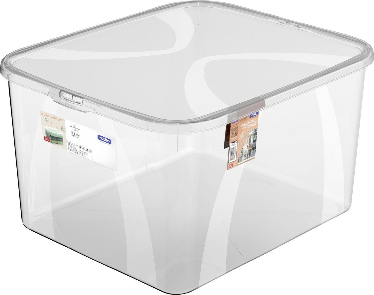 Aufbewahrungsbox Rotho Aufbewahrungsbox Lona inkl. Deckel 25 L