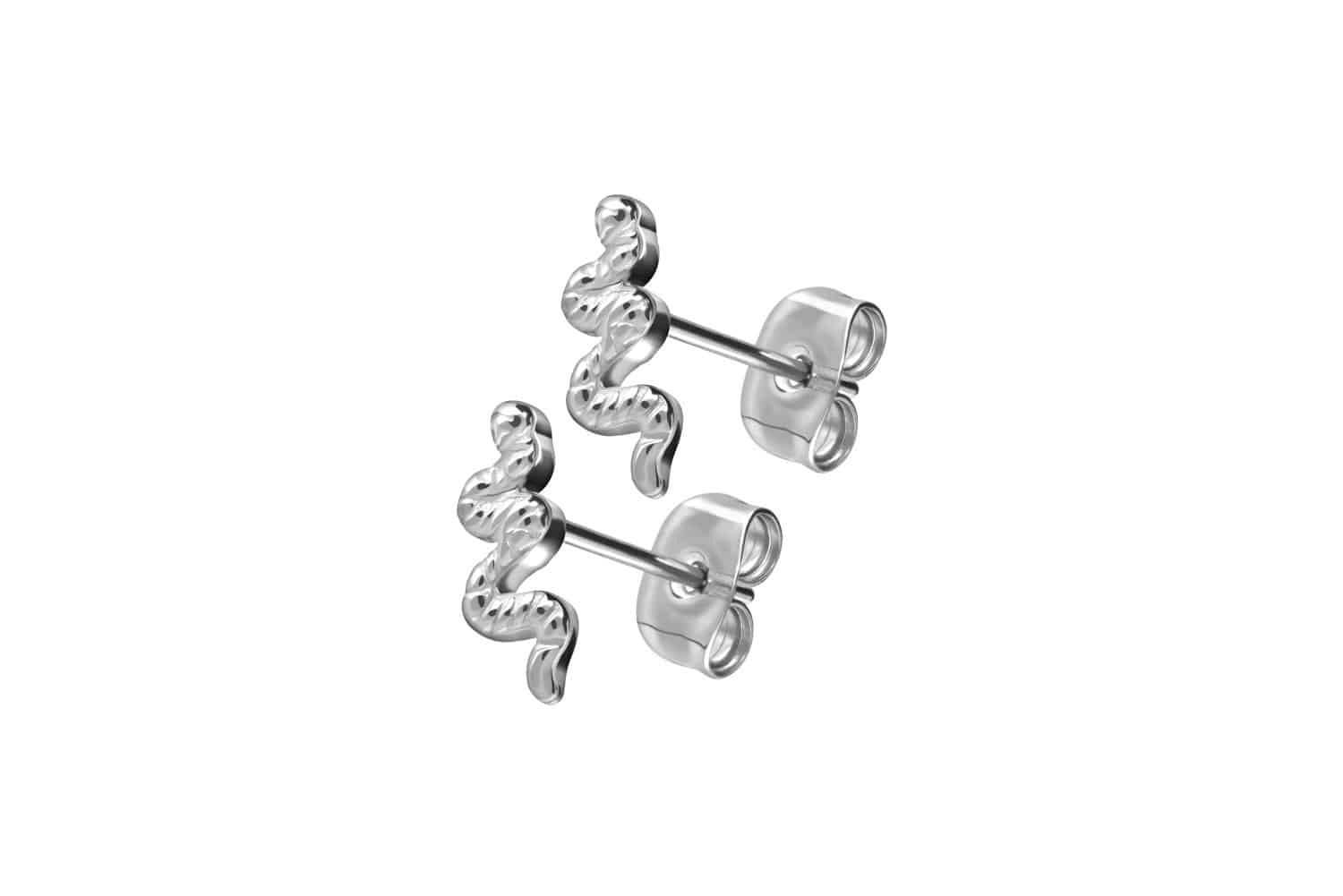 Piercing-Set Titan Ohrstecker SCHLANGE