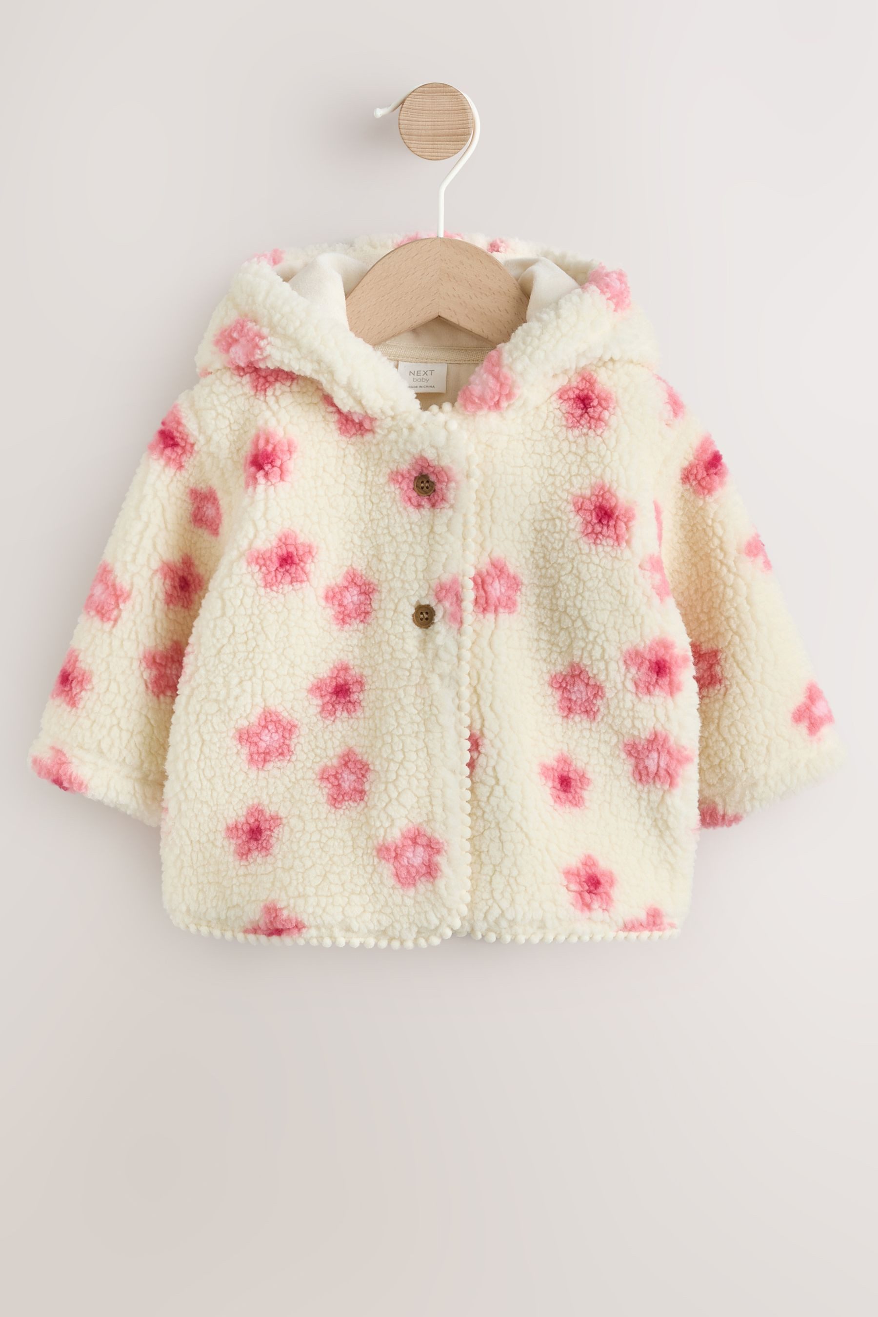 Kapuzenfleecejacke Baby Kapuzenjacke mit Borg