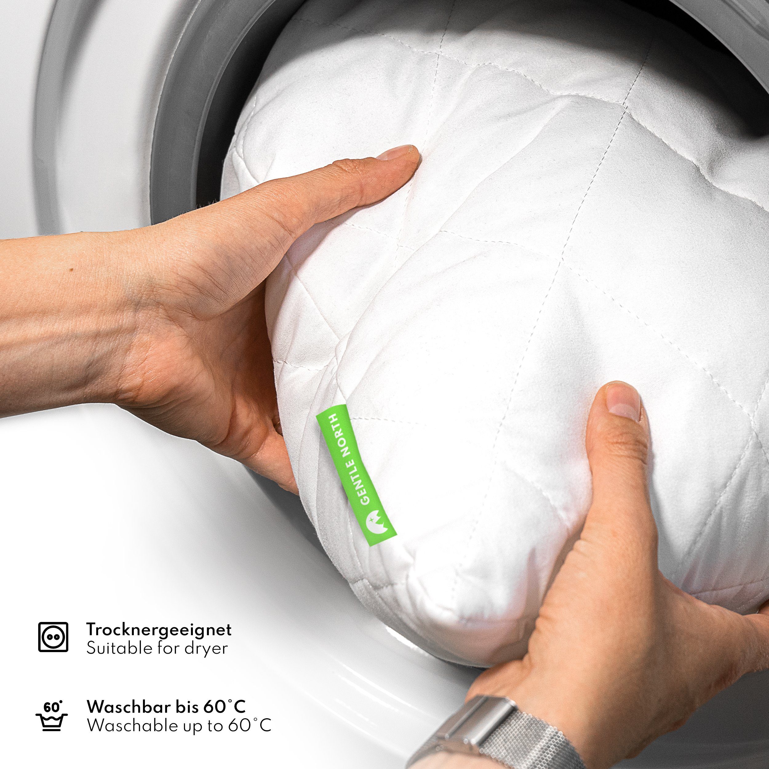 Gentle North Microfaserkissen Doppelpack Kopfkissen zum Schlafen - Schlafki günstig online kaufen