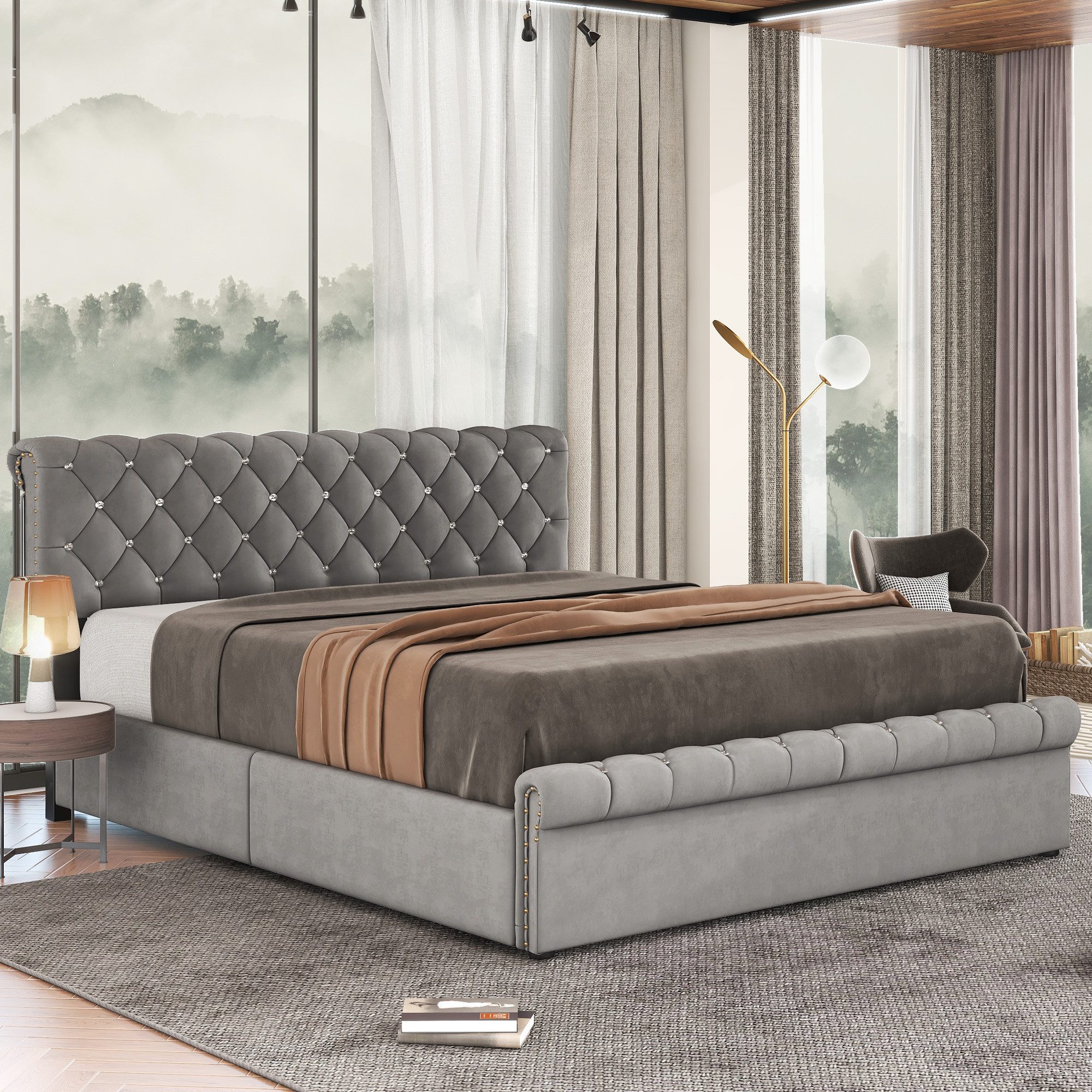 STILVORA Polsterbett bett 140x200 Doppelbett Bettgestell günstig online kaufen