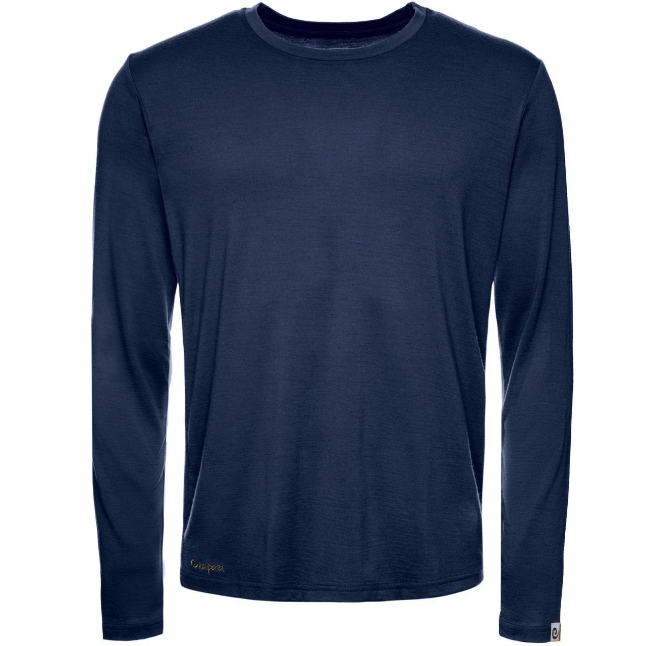 Kaipara - Merino Sportswear Unterhemd Merino Herren-Unterhemd Regularfit 200g warm (1-St) aus reiner Merinowolle Made in Germany Blau