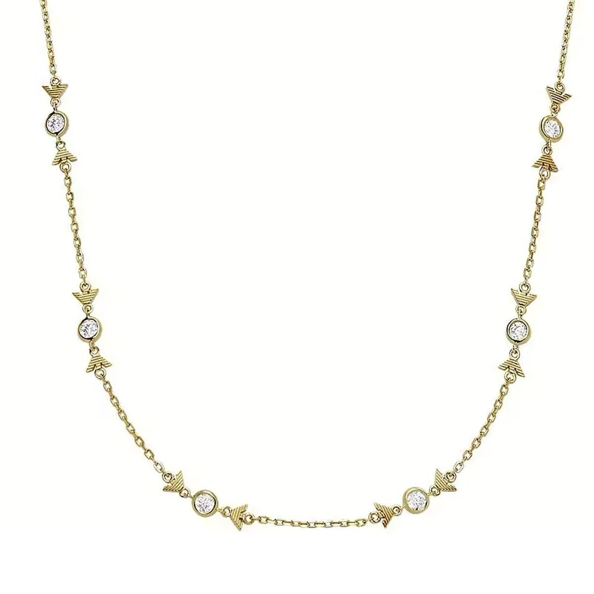 Emporio Armani Kette mit Anhänger Damenhalskette Emporio Armani EG3618710 Gold