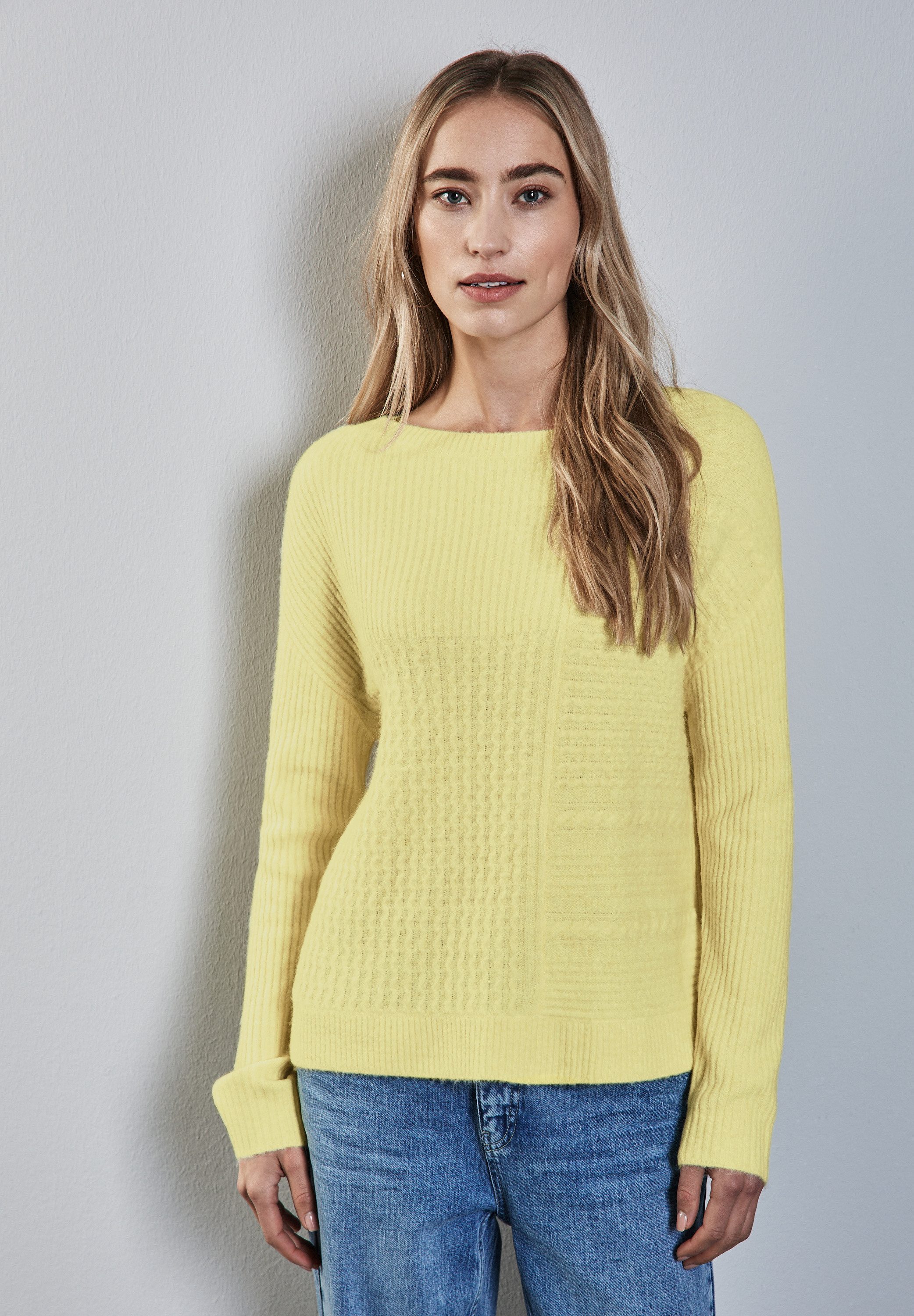 STREET ONE Strickpullover mit U-Boot-Ausschnitt