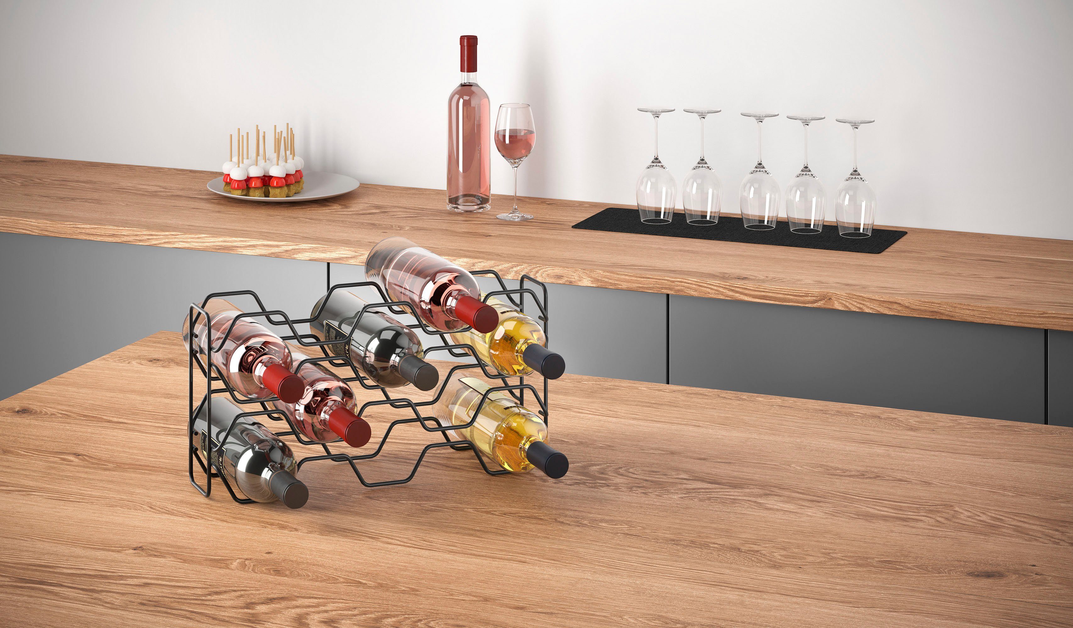Metaltex Flaschenhalter Heagon-10 Lava