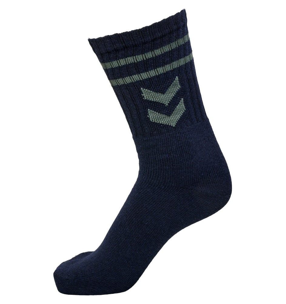 hummel Sportsocken Crew weiss/magnetgrau/marineblau - 3 Paar günstig online kaufen