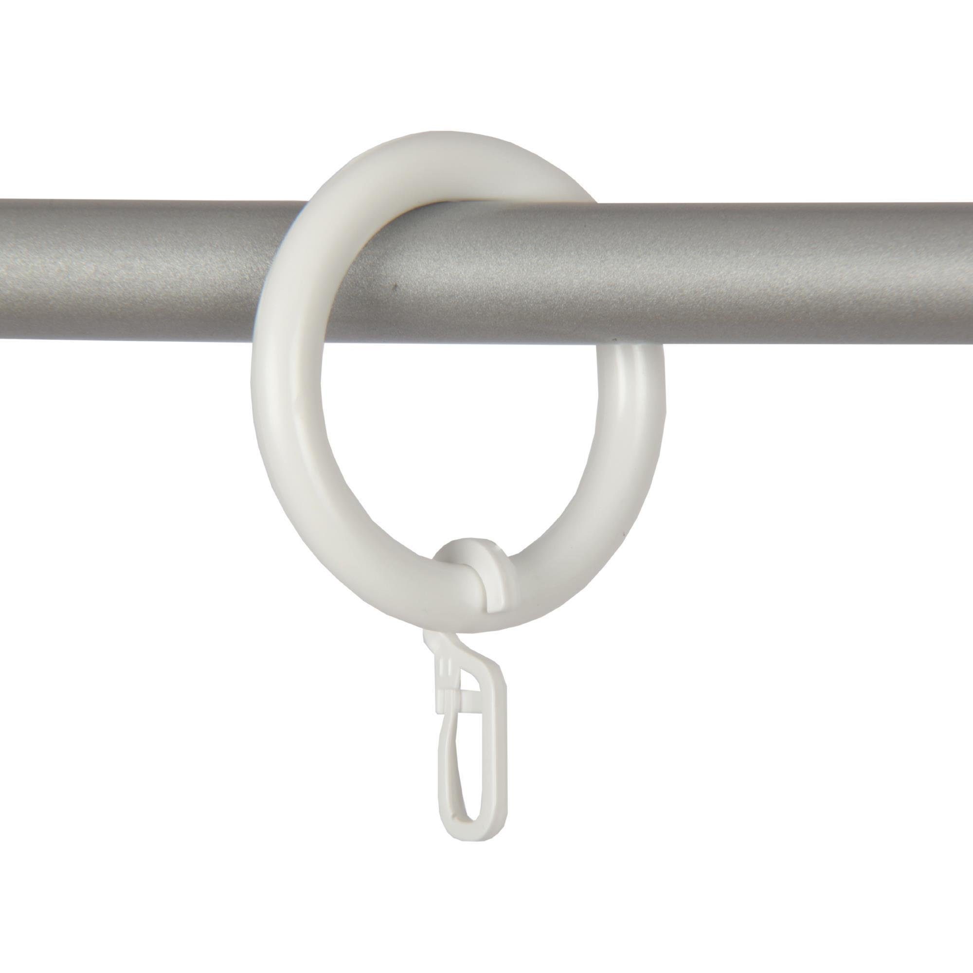 Bestlivings Gardinenstange, 1-läufig, Gardinenring - weiß - Ø40mm, Gardinen günstig online kaufen