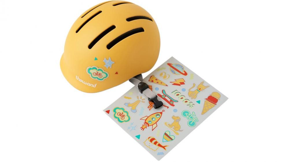 Thousand Fahrradhelm Thousand Toddler Fahrradhelm Hello Yellow XXS 45-49cm - Kinderhelm Uni