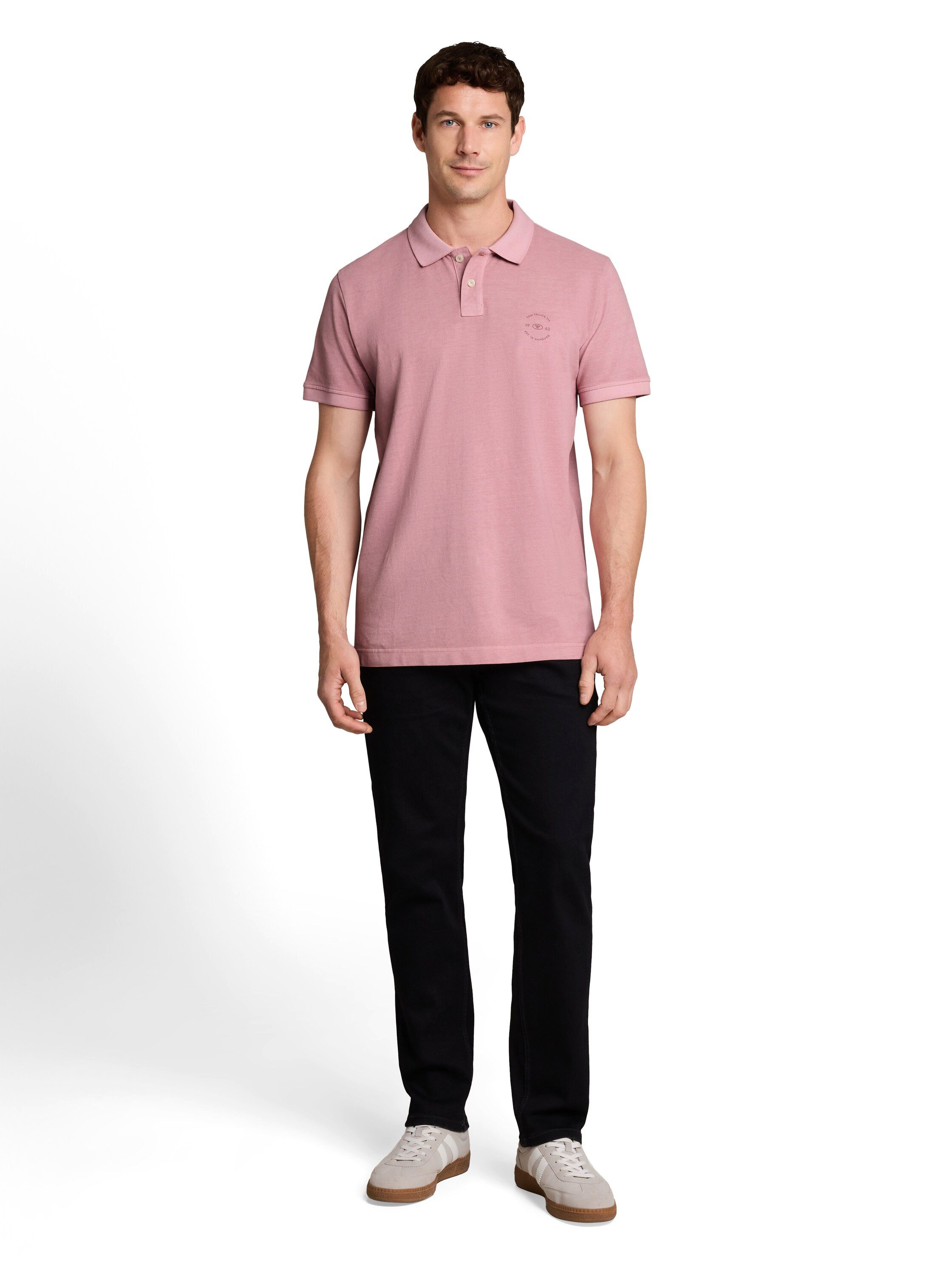 TOM TAILOR Poloshirt Sommershirt mit kleinem Logo-Print – Bild 4 von 5