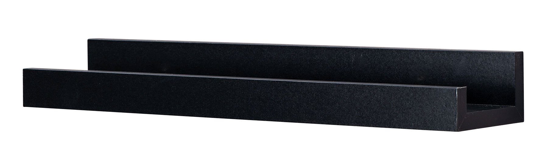 Levandeo® Bilderleiste, Bilderleiste L40cm Schwarz MDF günstig online kaufen