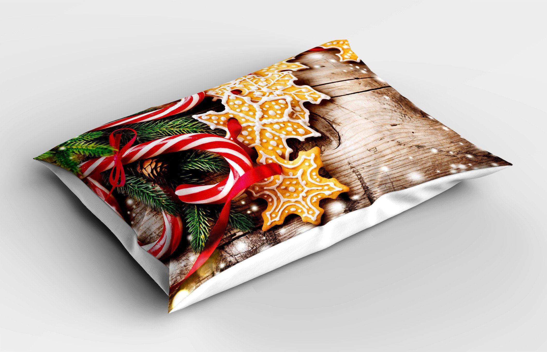 Kissenbezüge Dekorativer Standard King Weihnachten Cookies Gedruckter Stück), Kissenbezug, Canes Size (1 Abakuhaus Candy