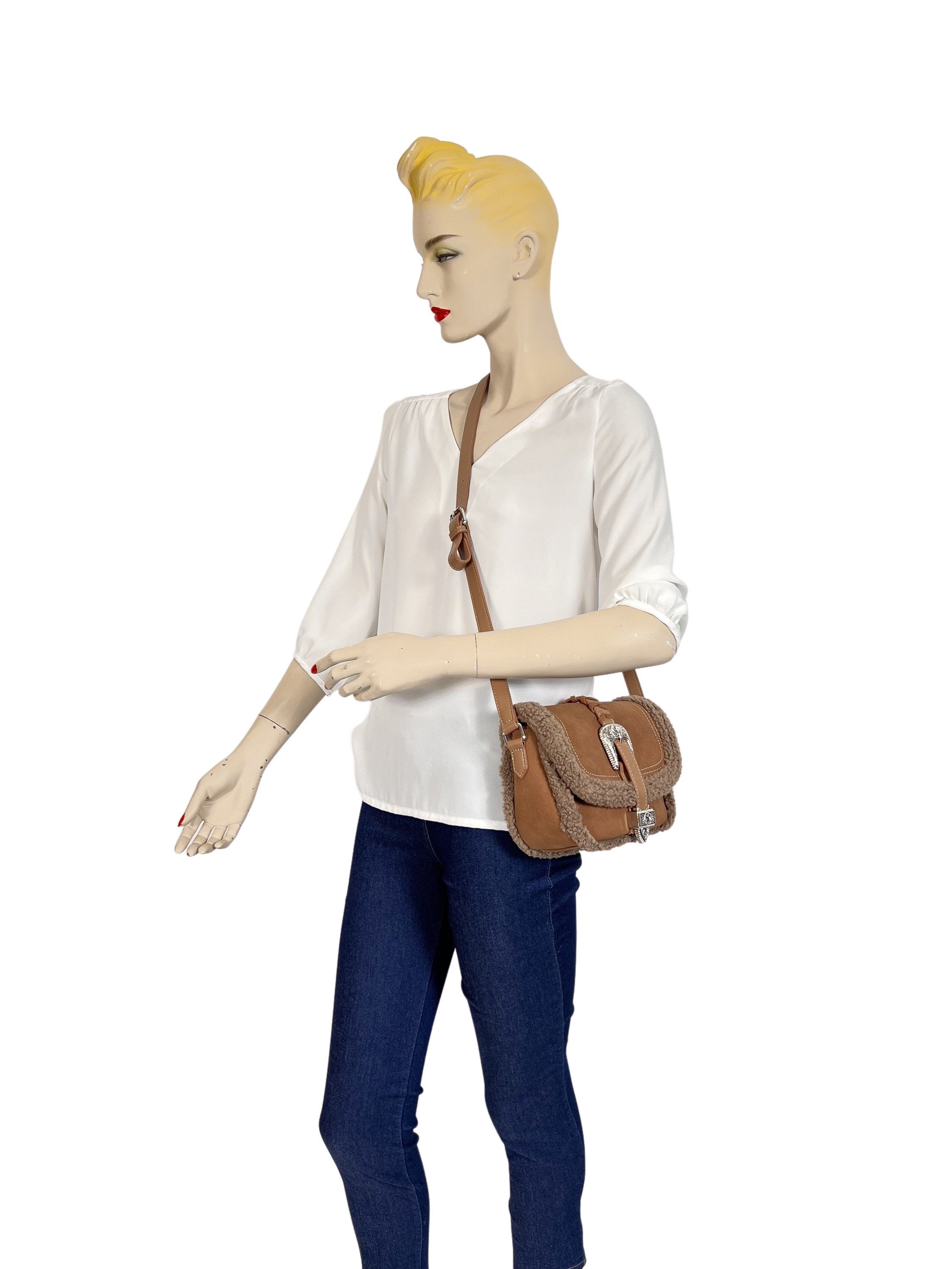 COLLEZIONE ALESSANDRO Umhängetasche Cowgirl, im Western Style mit Teddy-Fel günstig online kaufen