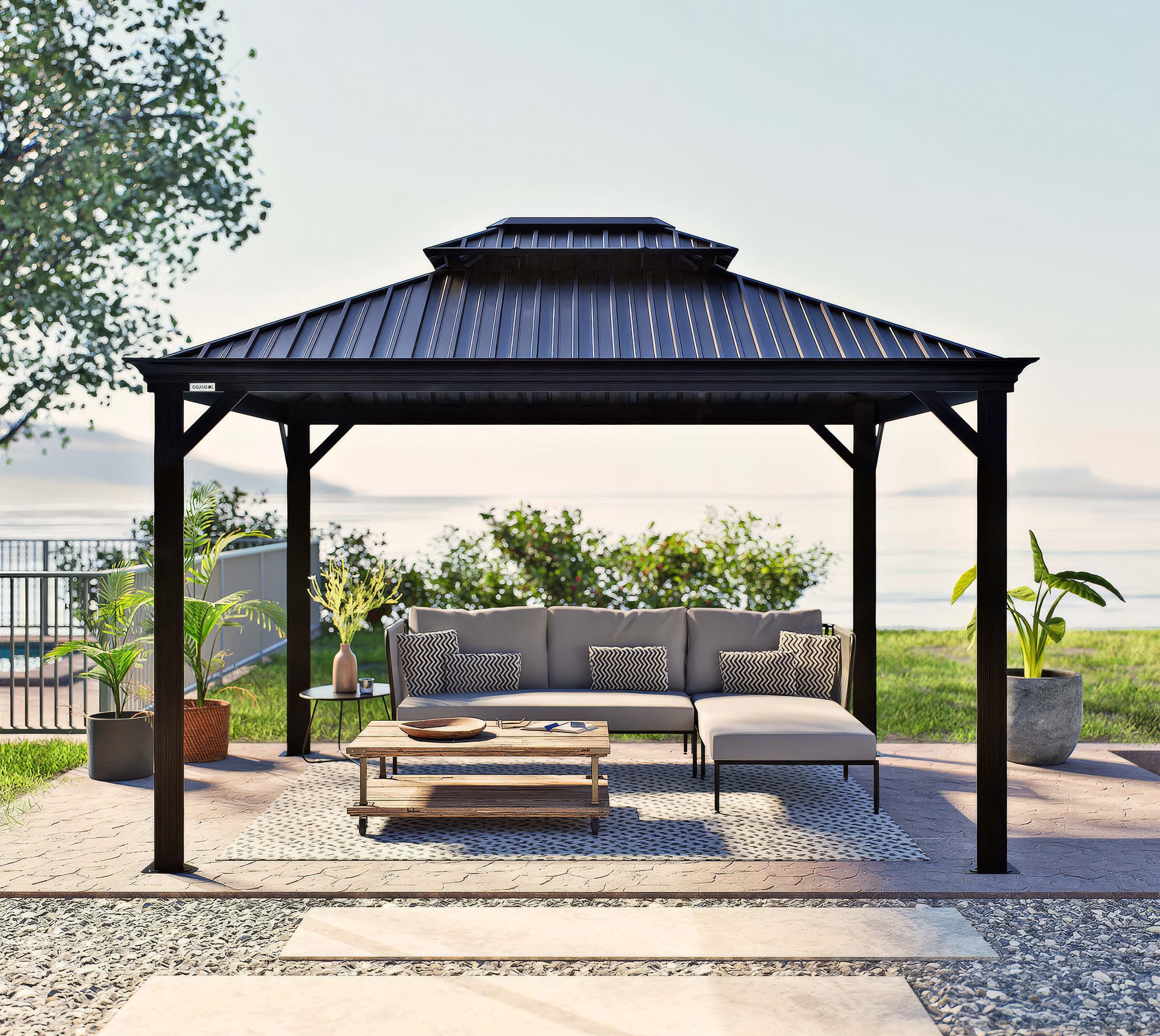 Sojag Pavillon Messina 10x12, BxT: 298x363 cm