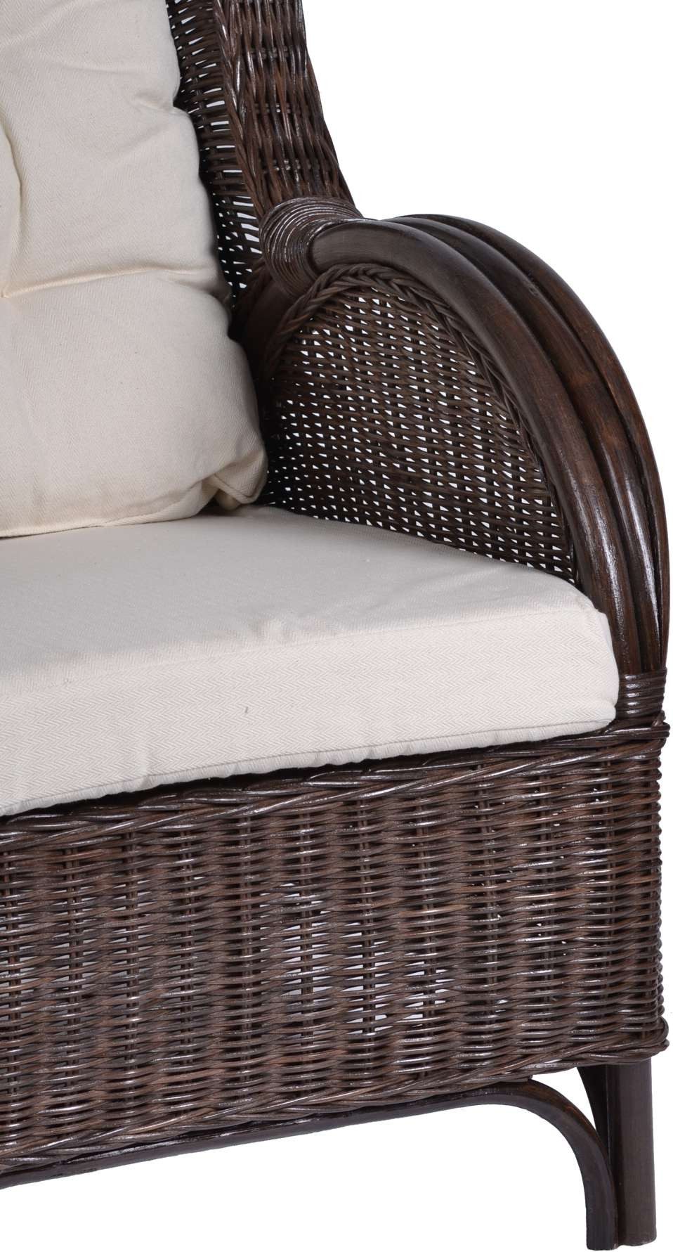 MiaMöbel Sessel, aus Rattangeflecht Braun