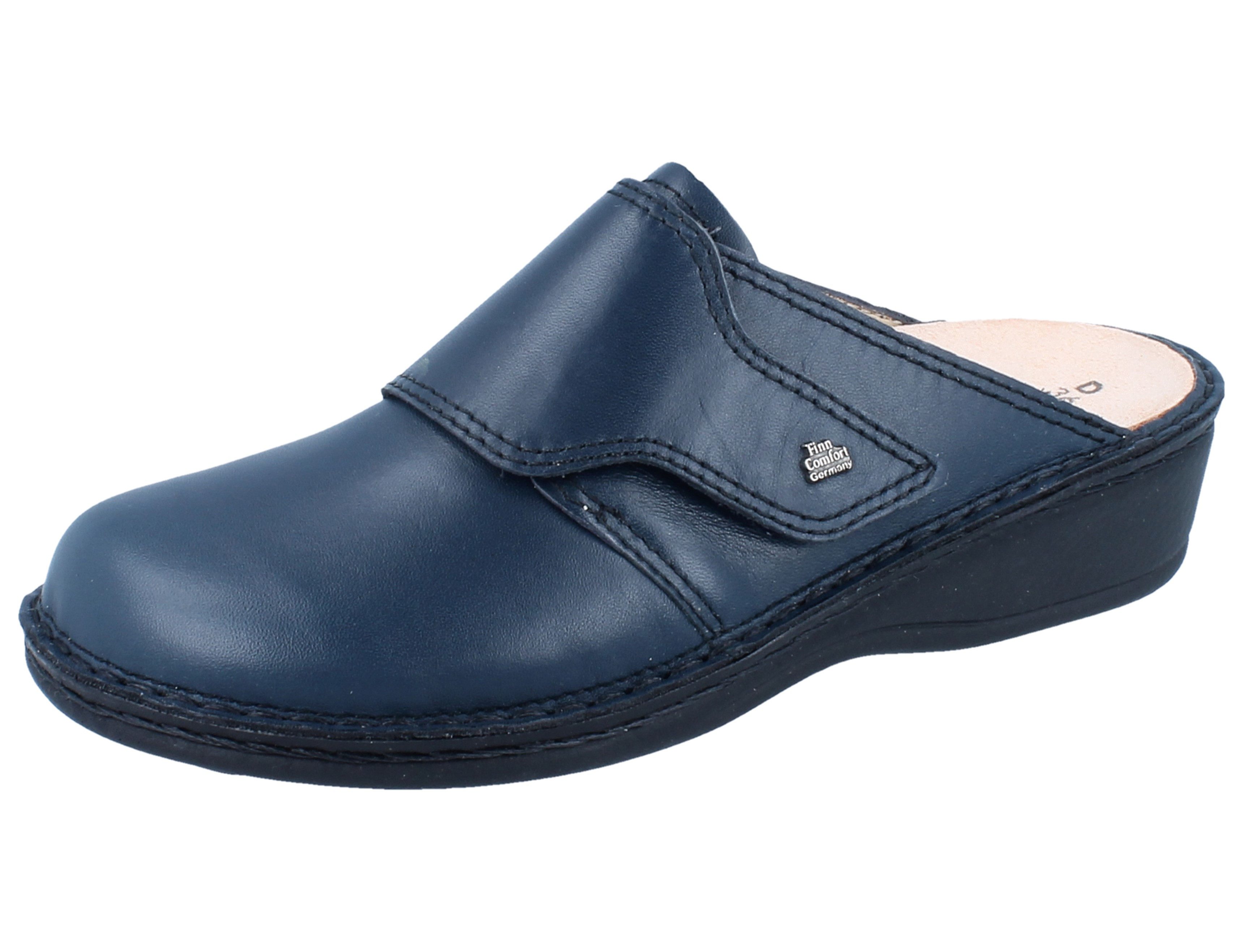 Finn Comfort FINN COMFORT Aussee Damen Clog blau Glattleder - Größe: 40 Clog Wechselfußbett