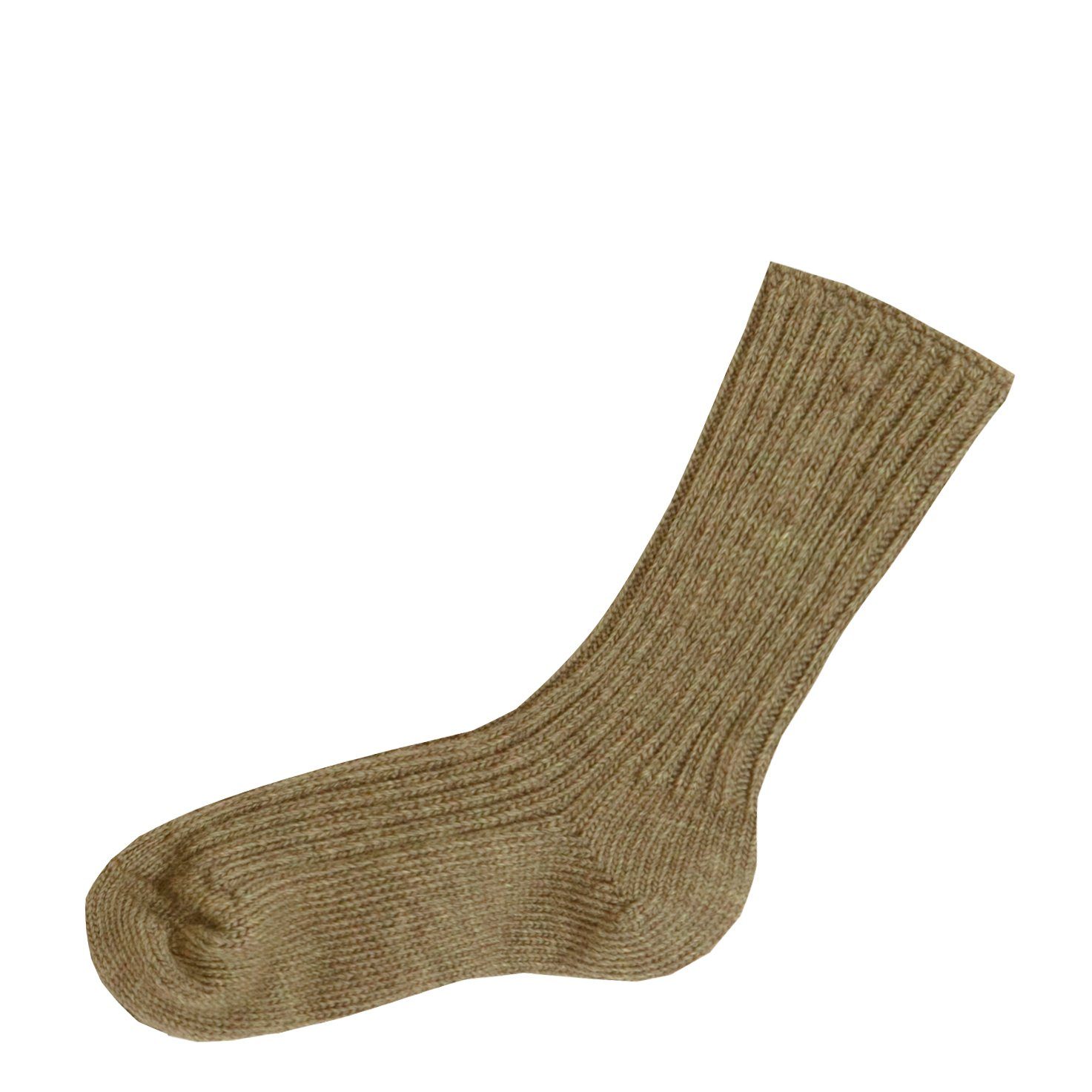 Joha Socken Woll-Socken Merinowolle sand melange