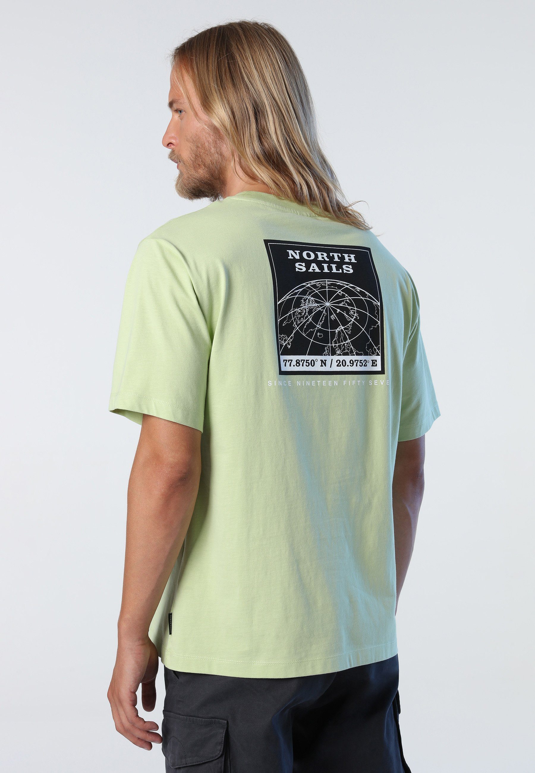 North Sails T-Shirt T-Shirt ASPHALT graphic print with T-shirt