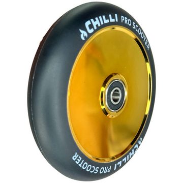 Chilli Stuntscooter Chilli Pro Stunt-Scooter HollowCore Rolle 120mm Chrome Gold