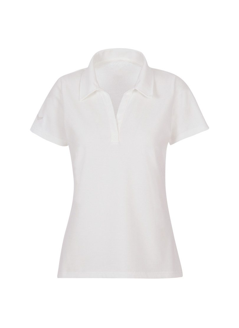 Poloshirt TRIGEMA Poloshirt ohne Knopfleiste