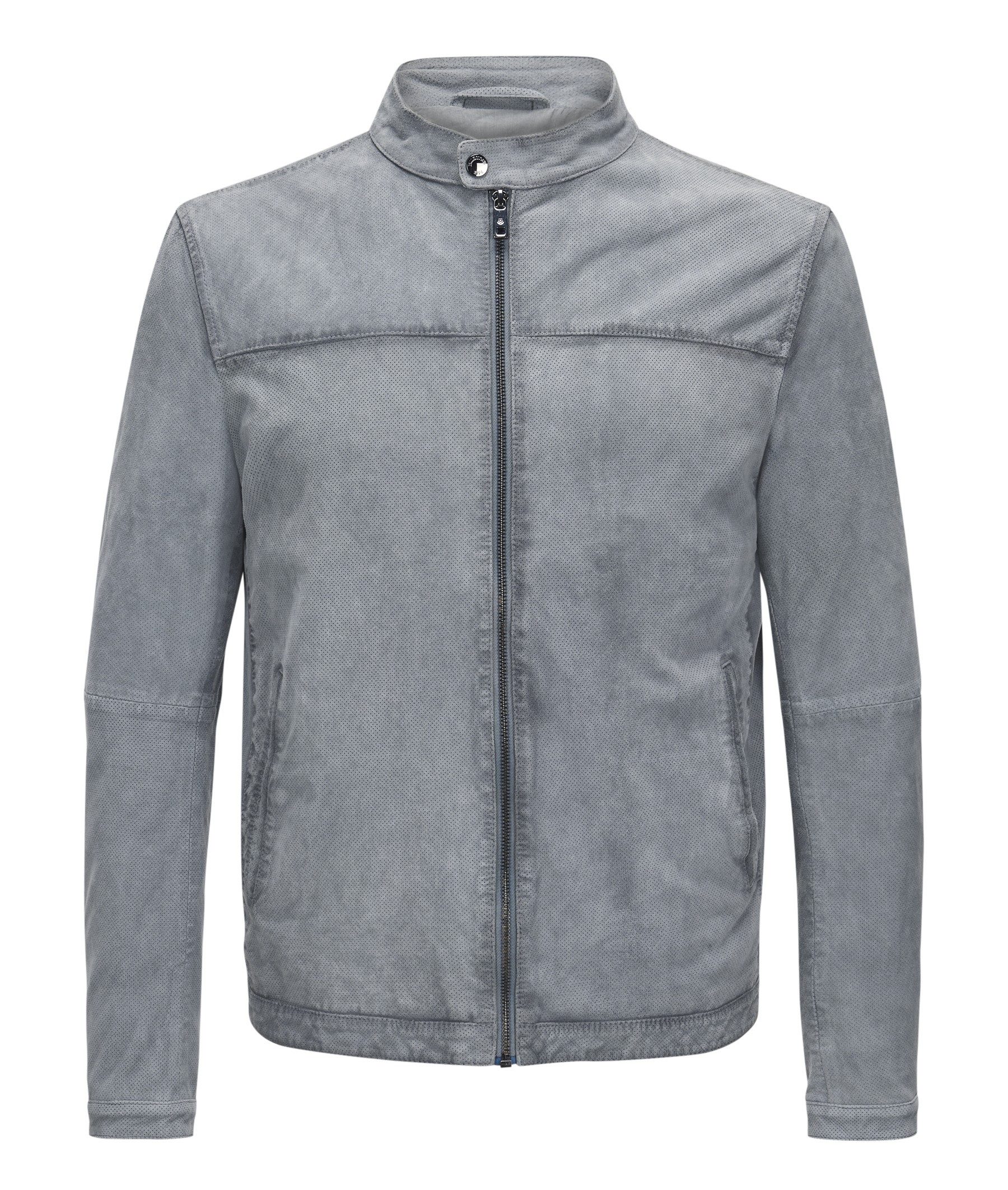 Milestone Lederjacke MSGabrio Leichte Velourslederjacke im Bikerstil