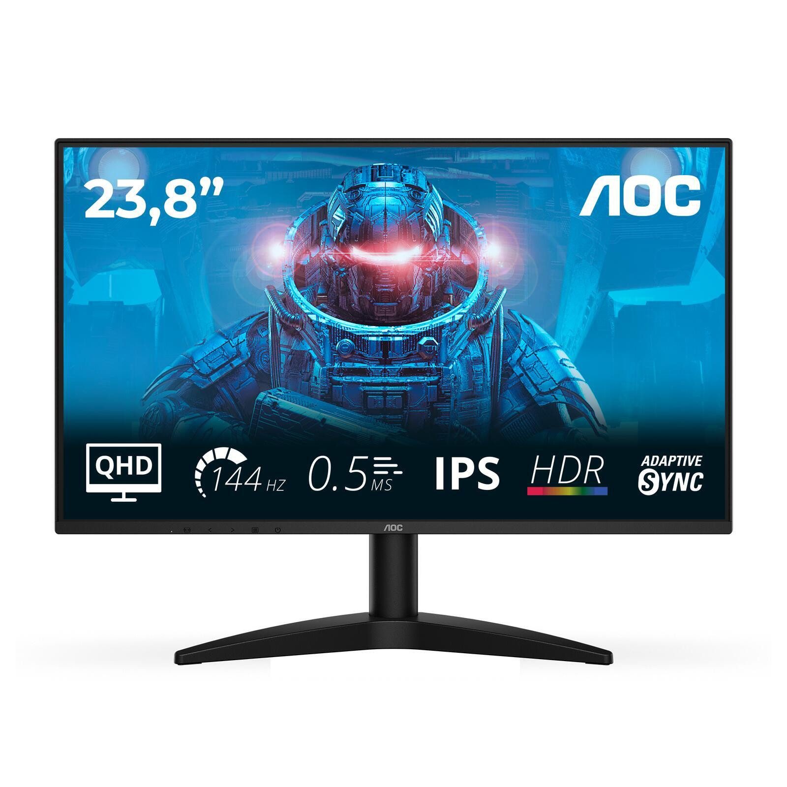 AOC Q24B36X Gaming-LED-Monitor (2560 x 1440, 4 ms Reaktionszeit, 144 Hz, IPS Panel)