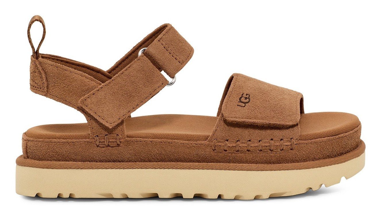 UGG W GOLDENSTAR Riemchensandale, Plateausandale, Sandalette mit zwei Klettverschlüssen