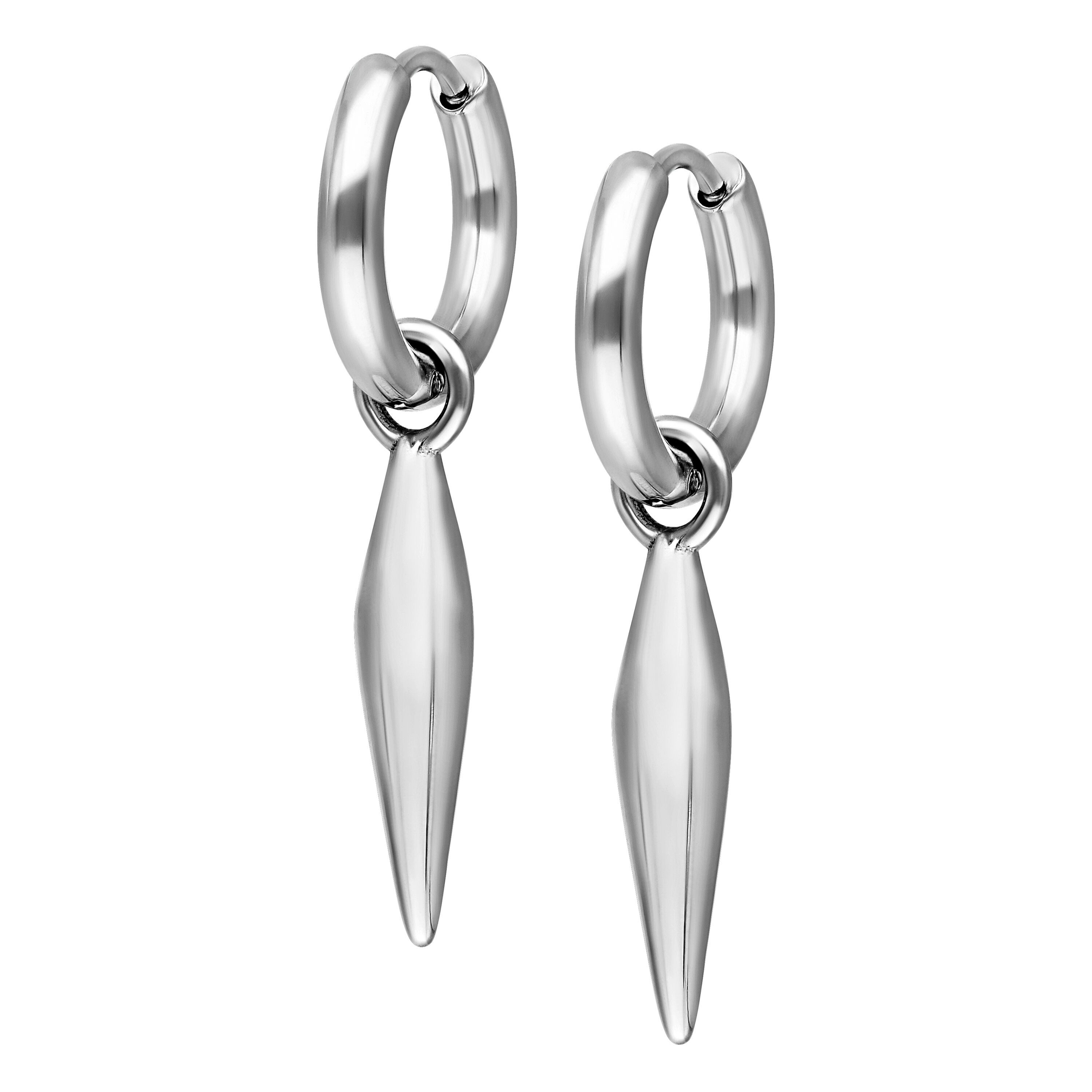 Paar Ohrhänger Little Bullet Hoops - Silber