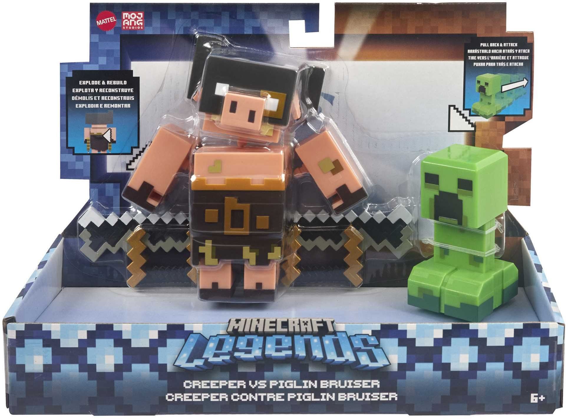 Spiel Mattel - Minecraft Legends Creeper vs Piglin Brute