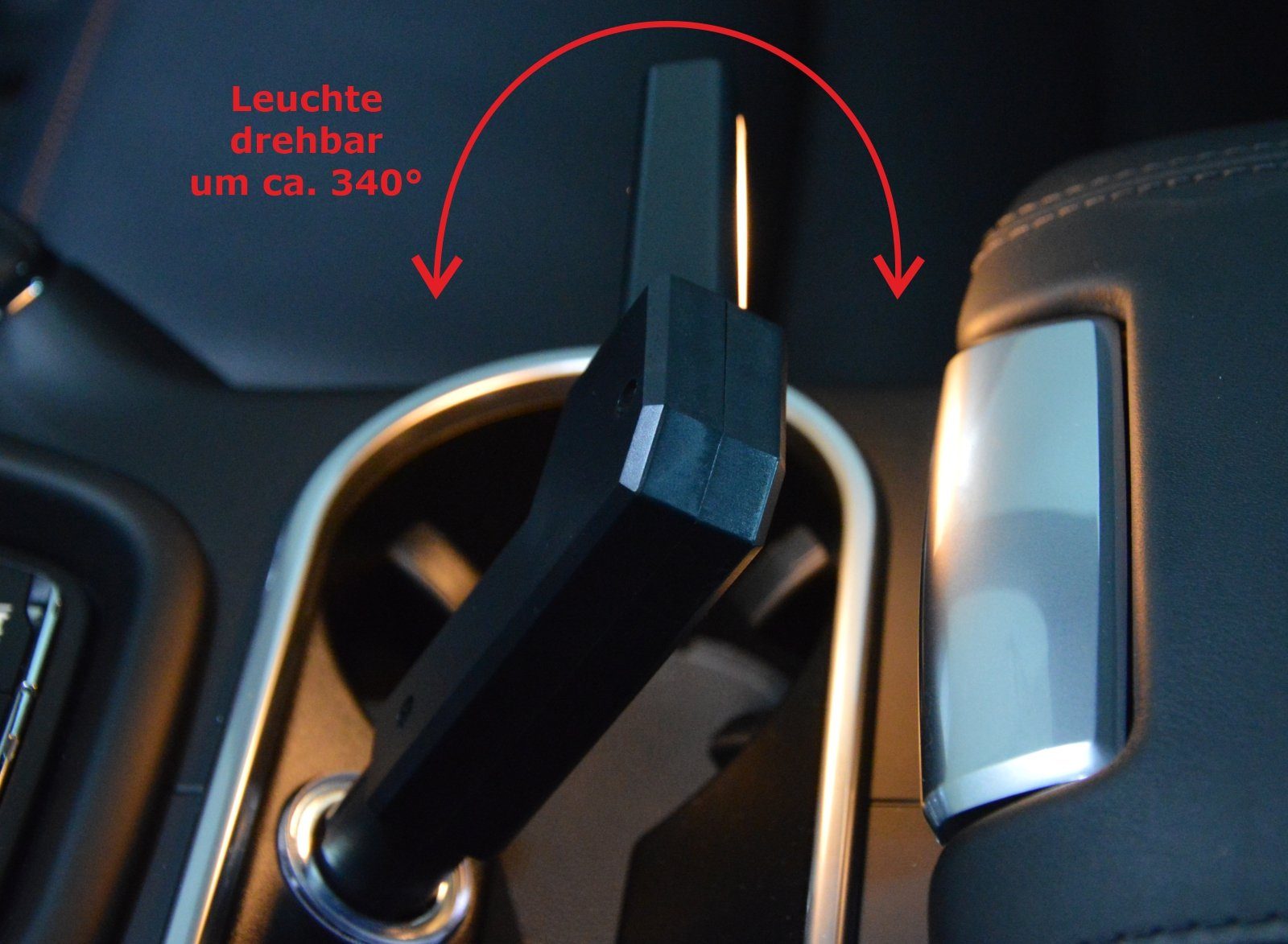 Audi LED Leselampe Schwanenhals für Zigarettenanzünder