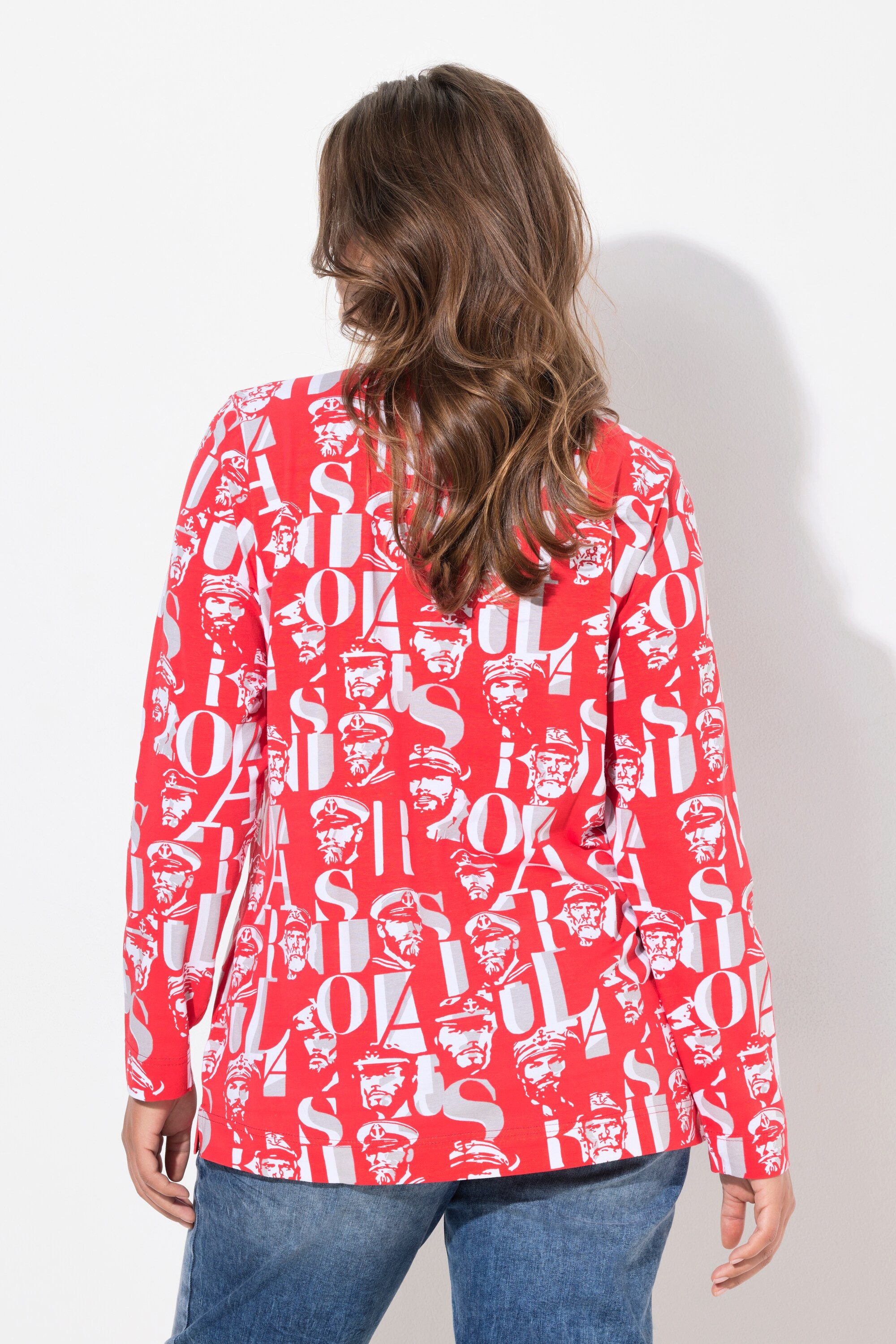 Laurasøn Longsleeve Langarmshirt mit Seemanndruck Rundhals Langarm – Bild 3 von 4