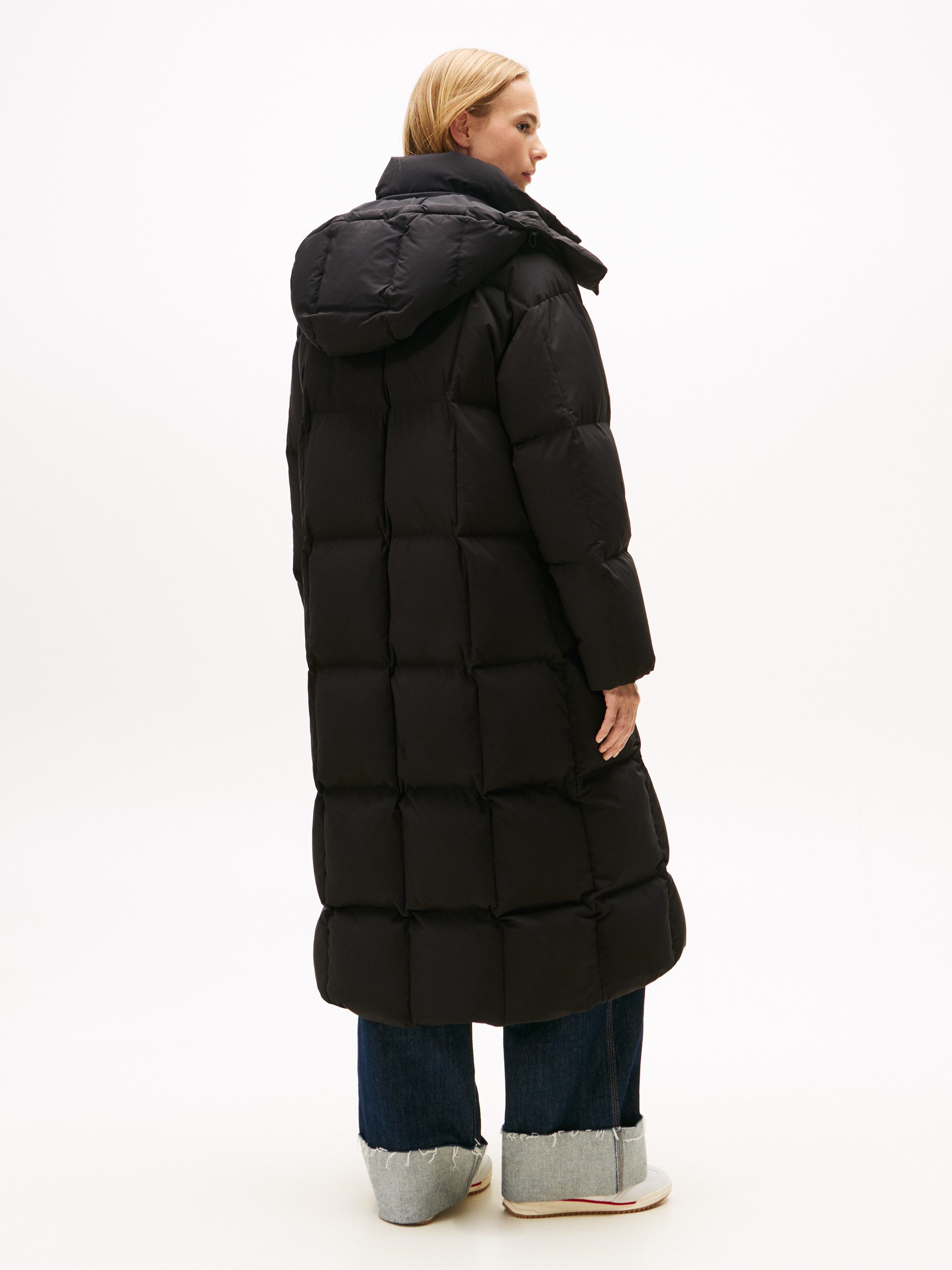 Tommy Jeans Steppmantel TJW ALASKA GRID DWN MXI COAT EXT günstig online kaufen