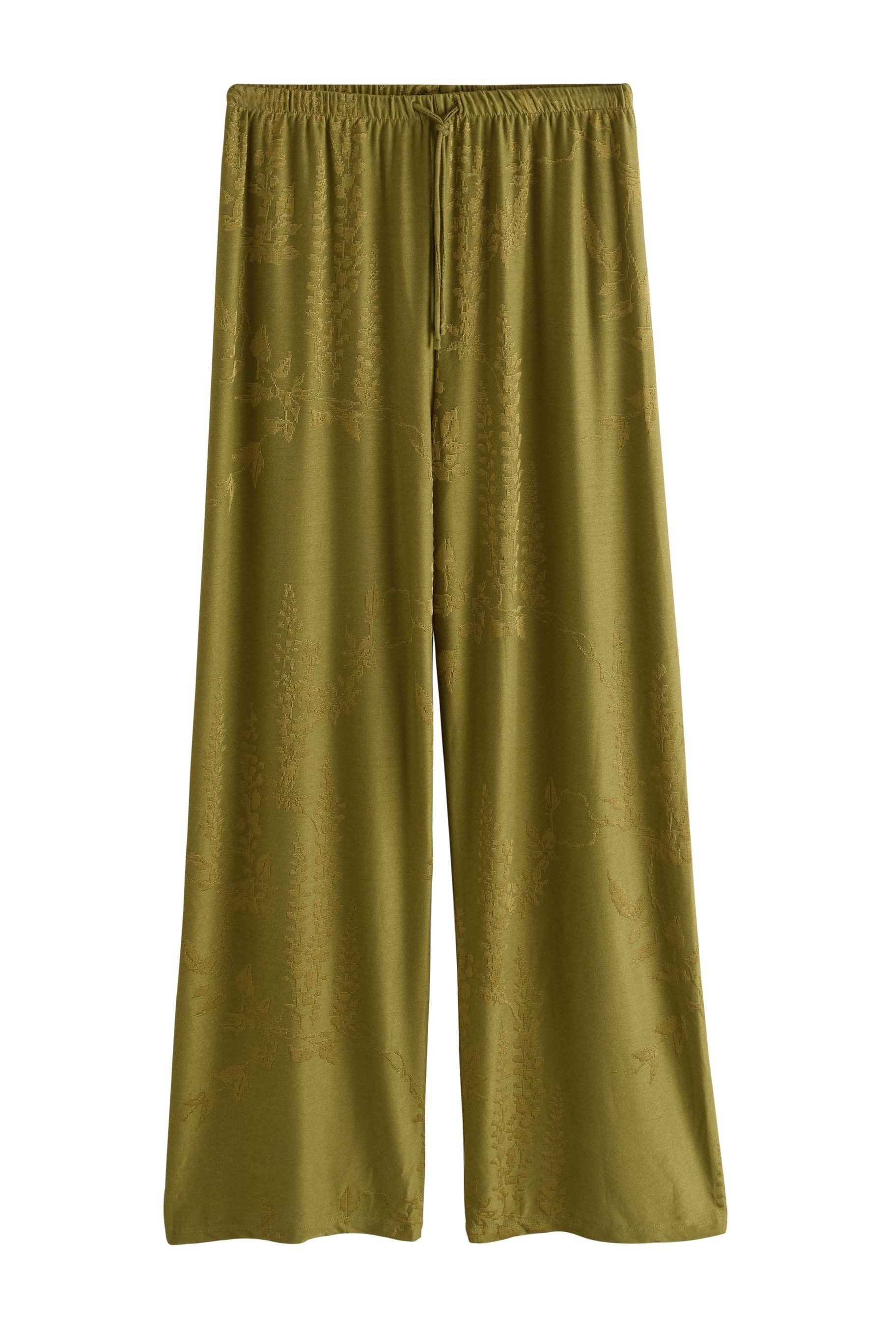 Next Palazzohose Jacquard-Hose mit weitem Bein (1-tlg) günstig online kaufen
