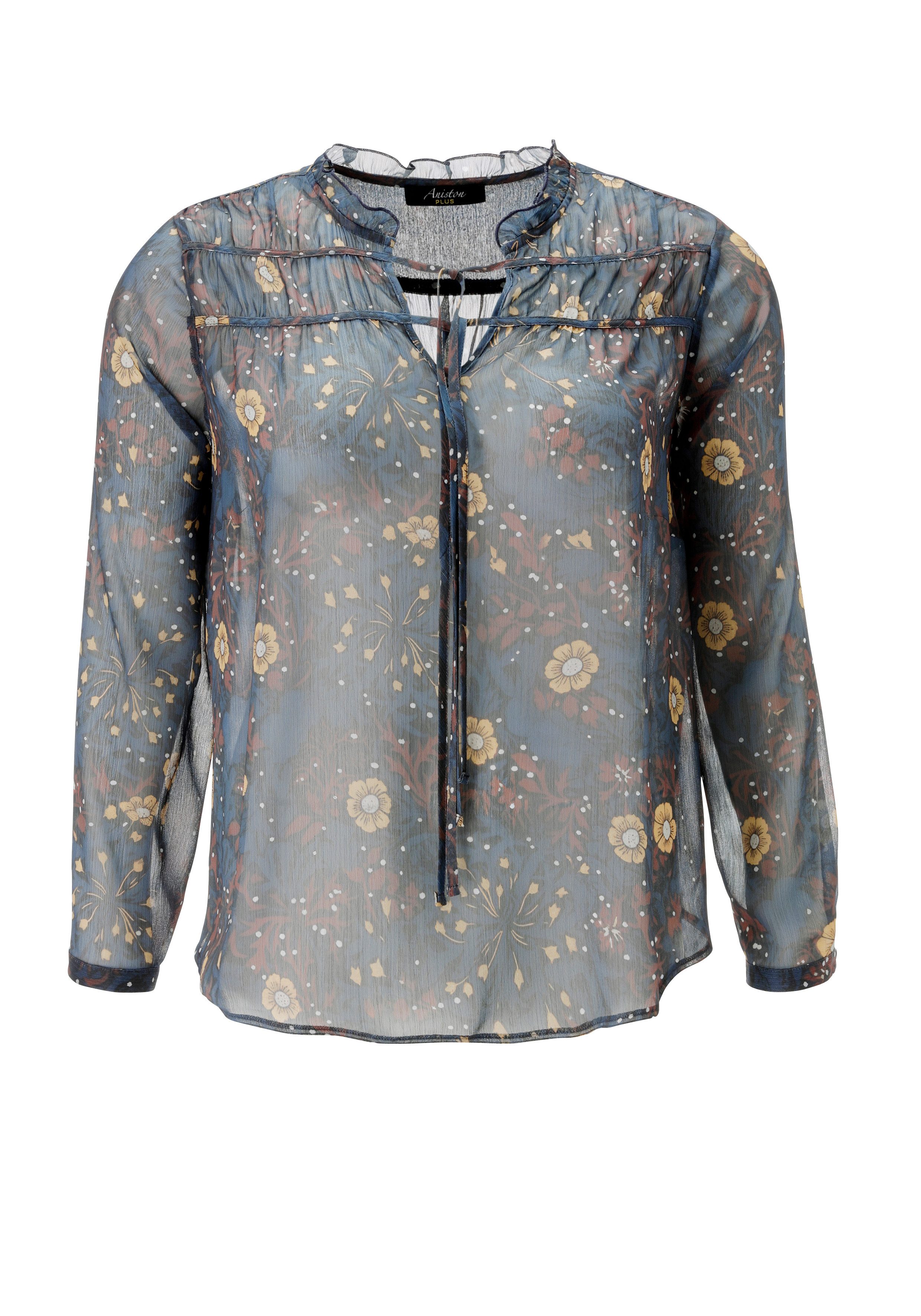 Aniston PLUS Schlupfbluse mit Blumen Muster - NEUE KOLLEKTION – Bild 5 von 5