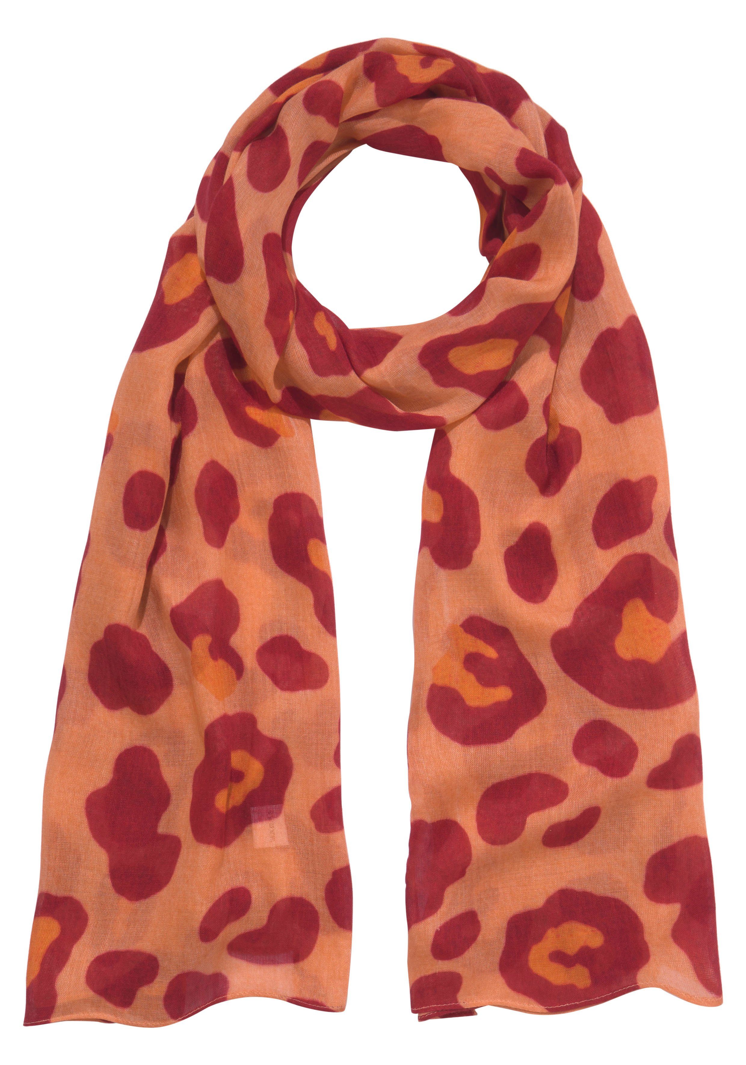 J.Jayz Modeschal, Gemustert, Animalprint orange