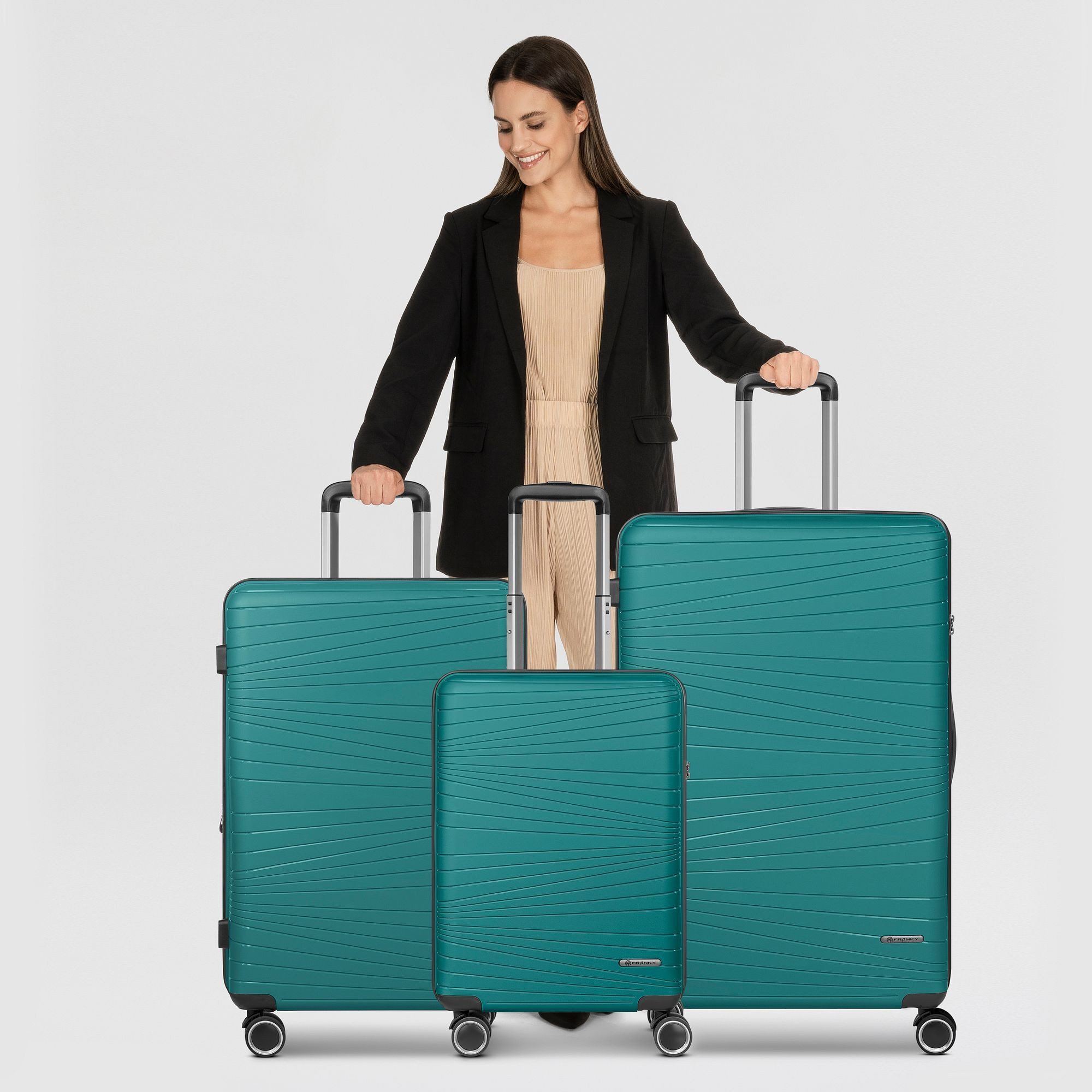 Franky Trolleyset Dallas 3.0, 4 Rollen, (3-teilig, 3 tlg), Polypropylen günstig online kaufen