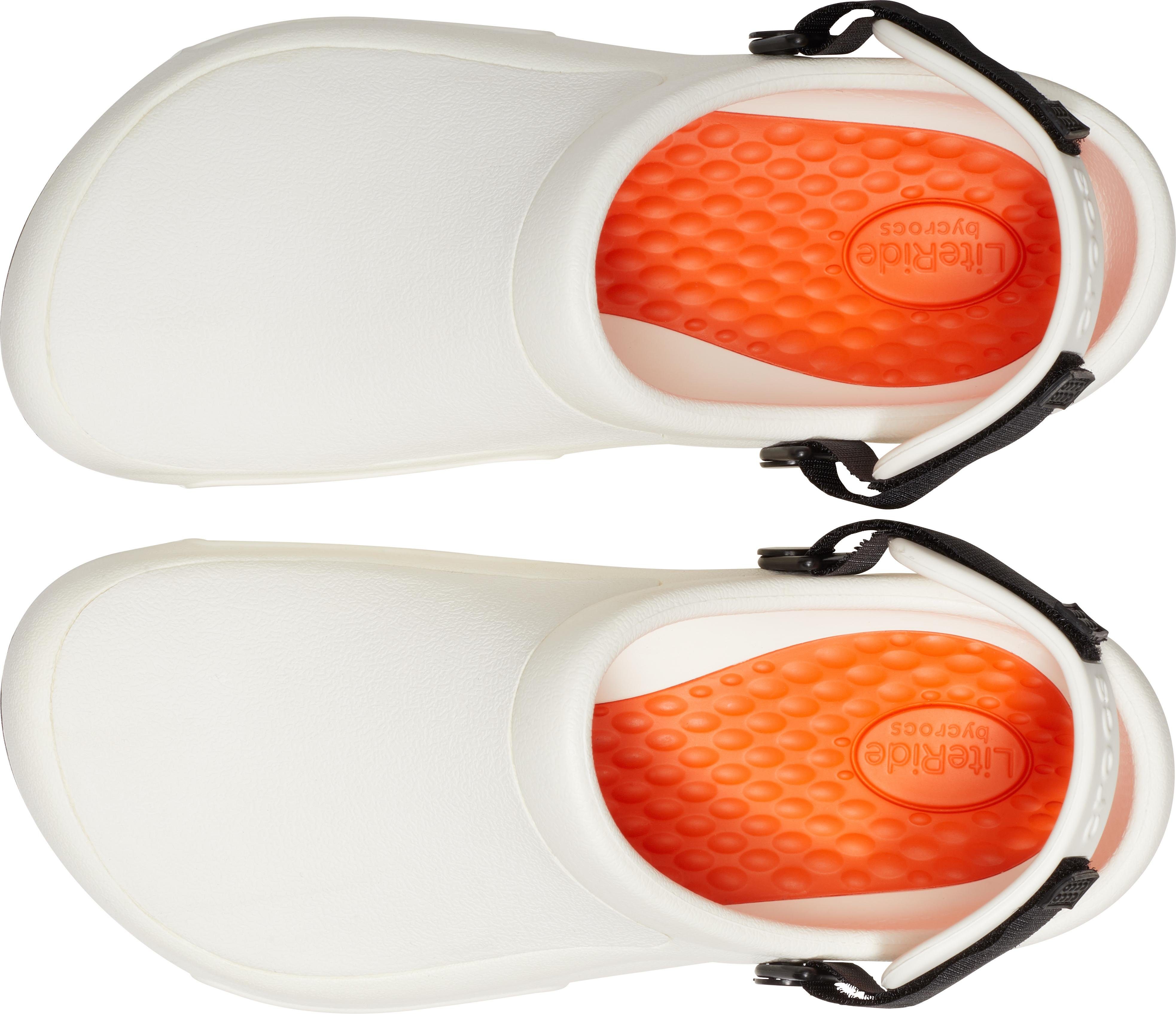 Clog weiß Berufsschuh Laufsohle LiteRide™ Crocs mit Pro antirutsch Bistro