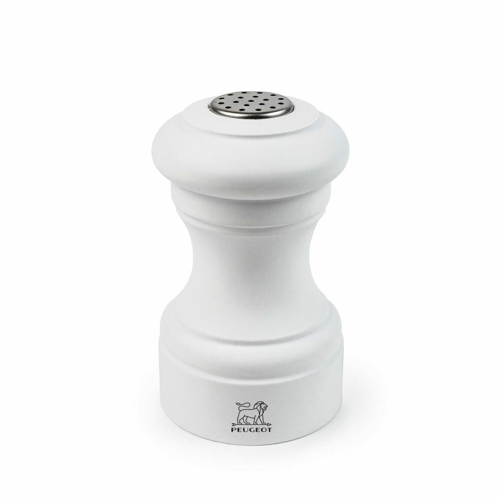 PEUGEOT Salz- / Pfefferstreuer BISTRO 10cm Weiß Salzstreuer Buchenholz