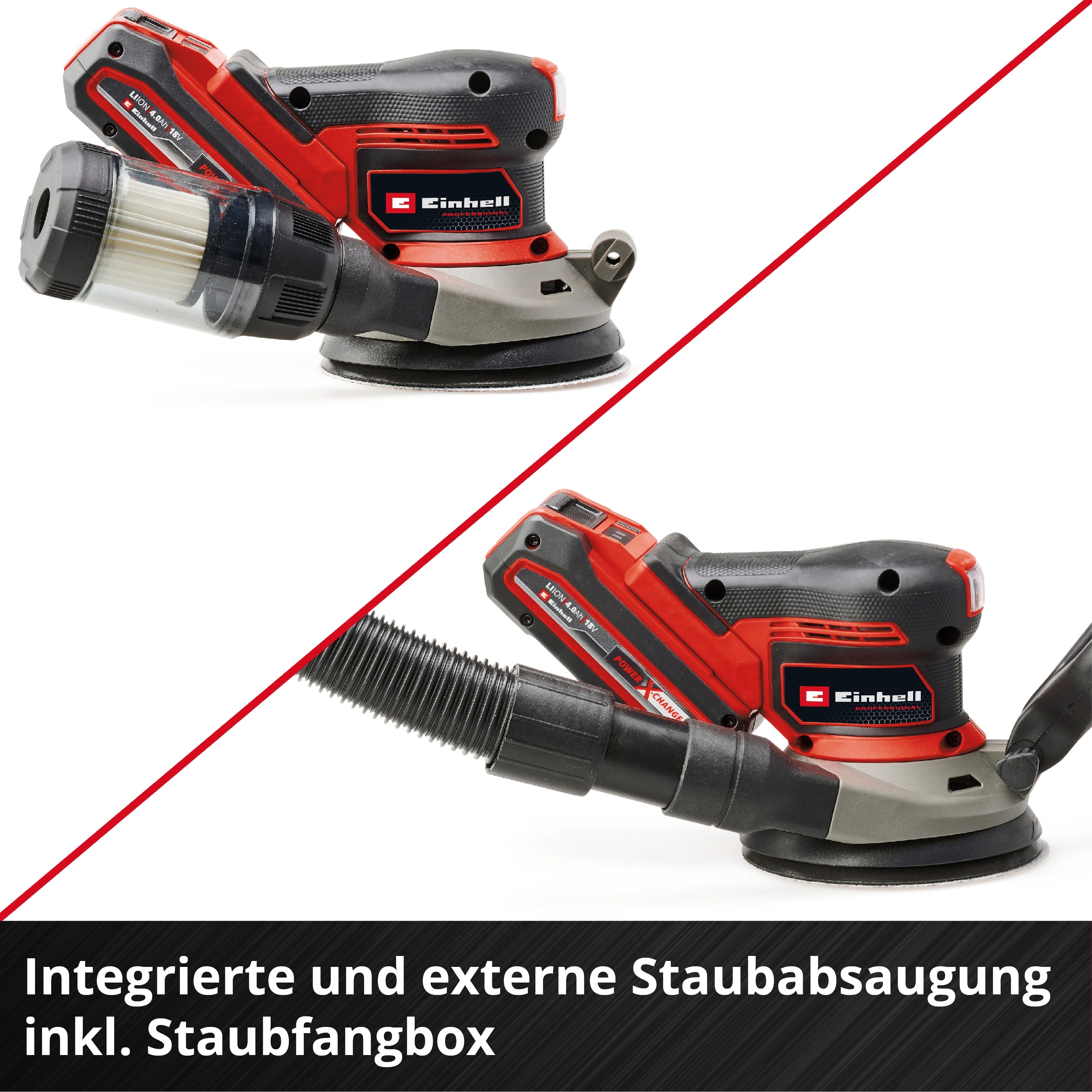 Einhell Akku-Exzenterschleifer TP-RS 18/32 Li Bl -Solo, max. 24000 U/min, 24000 U/min, (Set, 4 tlg), Einhell Professional, ohne Akku und Ladegerät – Bild 5 von 5