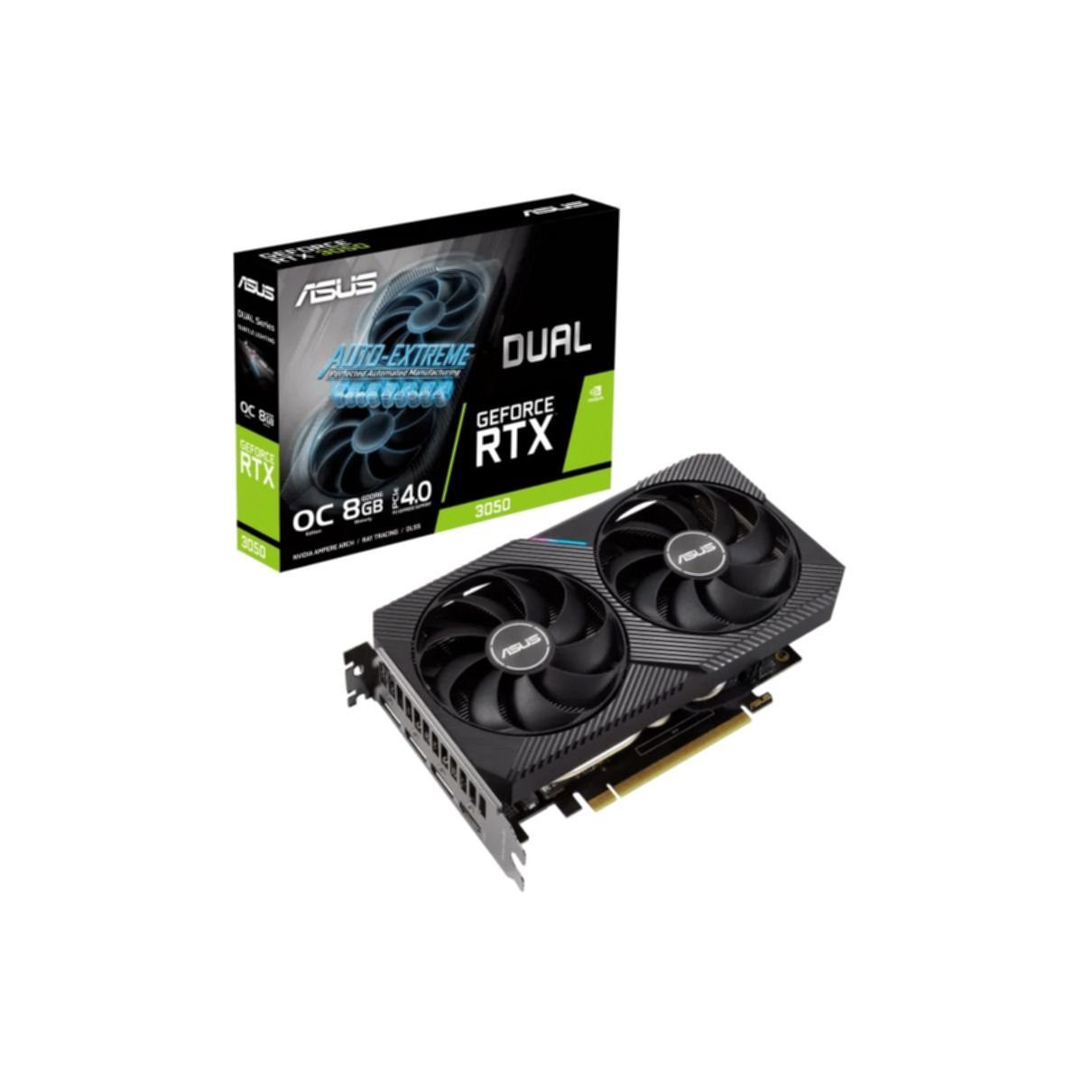 Asus Dual GeForce RTX 3050 OC Edition Grafikkarte (8 GB, GDDR6)