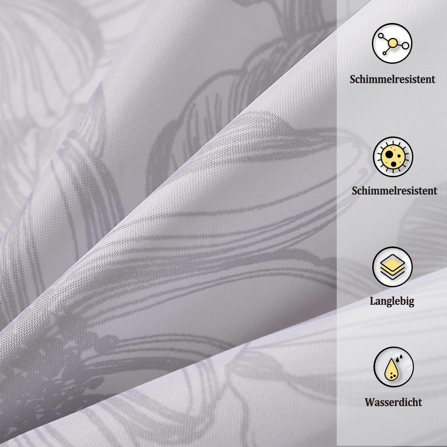 Coonoor Duschvorhang Schmetterling Duschvorhang, Polyester-Material, waschb günstig online kaufen