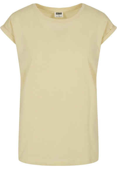 URBAN CLASSICS Kurzarmshirt Urban Classics Damen Ladies Organic Extended Shoulder Tee (1-tlg)