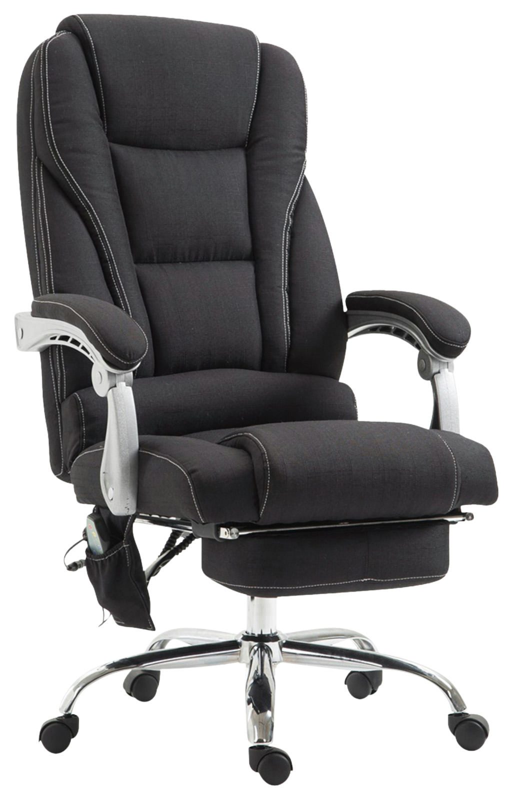 CLP Schreibtischstuhl Pacific Stoff (1er), Massagefunktion, drehbar