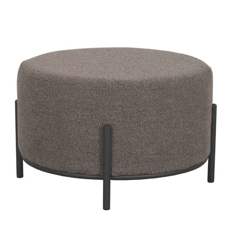 RINGO-Living Stuhl Hocker Healani in Braun aus Stoff 340x570mm, Möbel