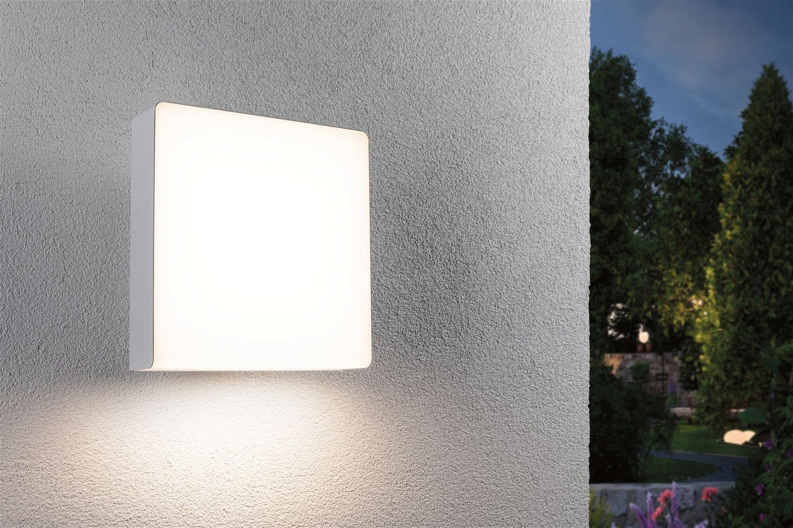 Paulmann LED Außen-Wandleuchte Azalena IP44 250x97mm 3000K 8,5W 700lm 230V Kunststoff, Aluminium, Warmweiß, Bewegungsmelder mit Hochfrequenz-Sensor IP44 – Bild 5 von 5