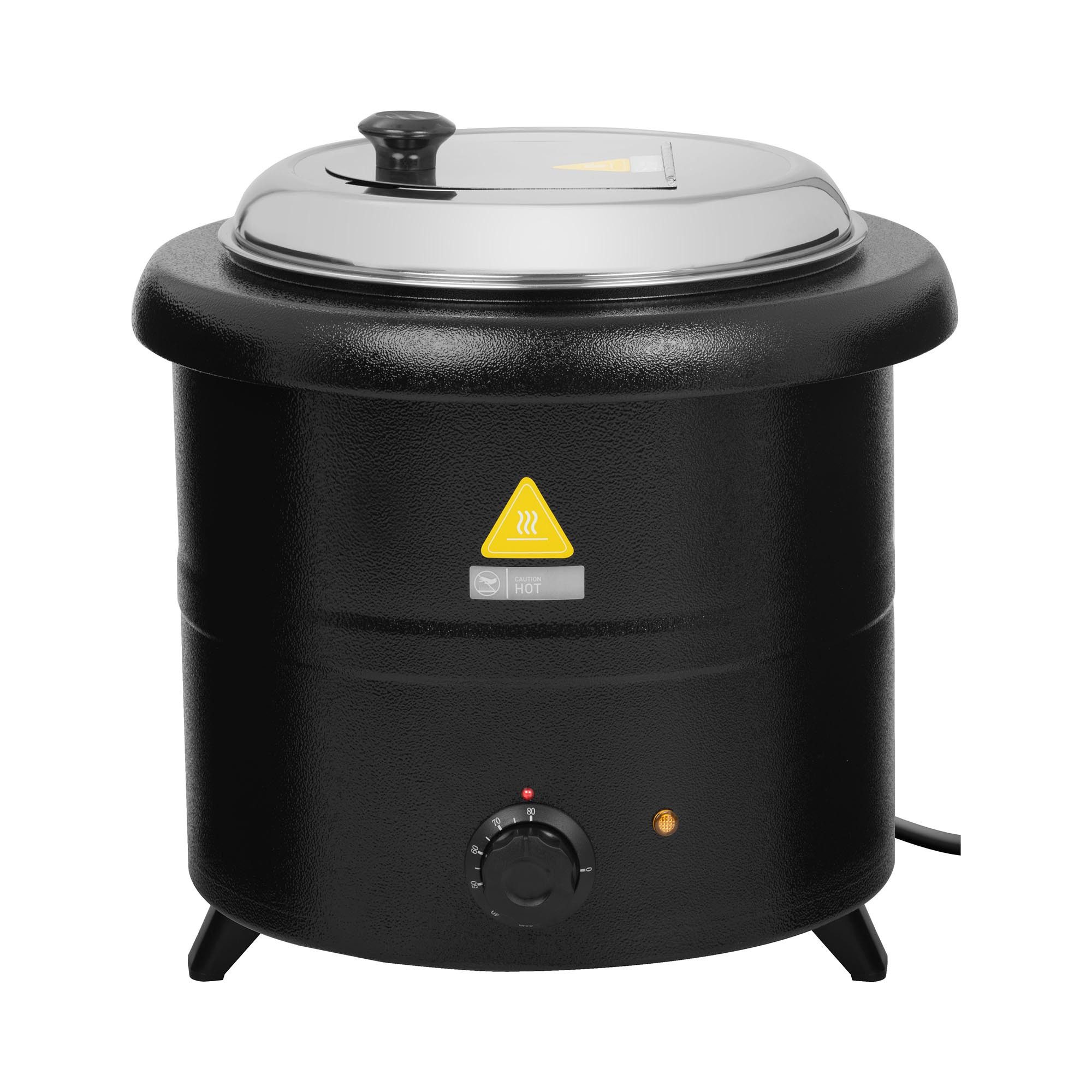 Royal Catering Suppentopf elektrisch Suppenkessel 13L 600W Suppenwärmer, Edelstahl, Stahl