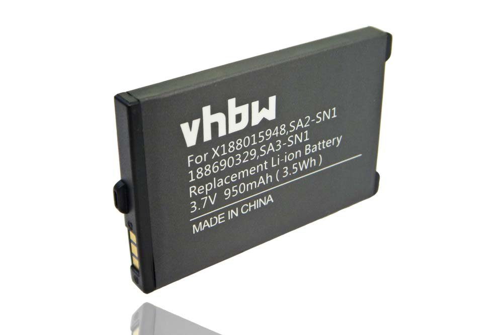 vhbw kompatibel mit Sagem MY-X5, MY-X3, MY-C5, MY-Q88, MY-X2-2, MY-X1 Smartphone-Akku Li-Ion 950 mAh (3,7 V)