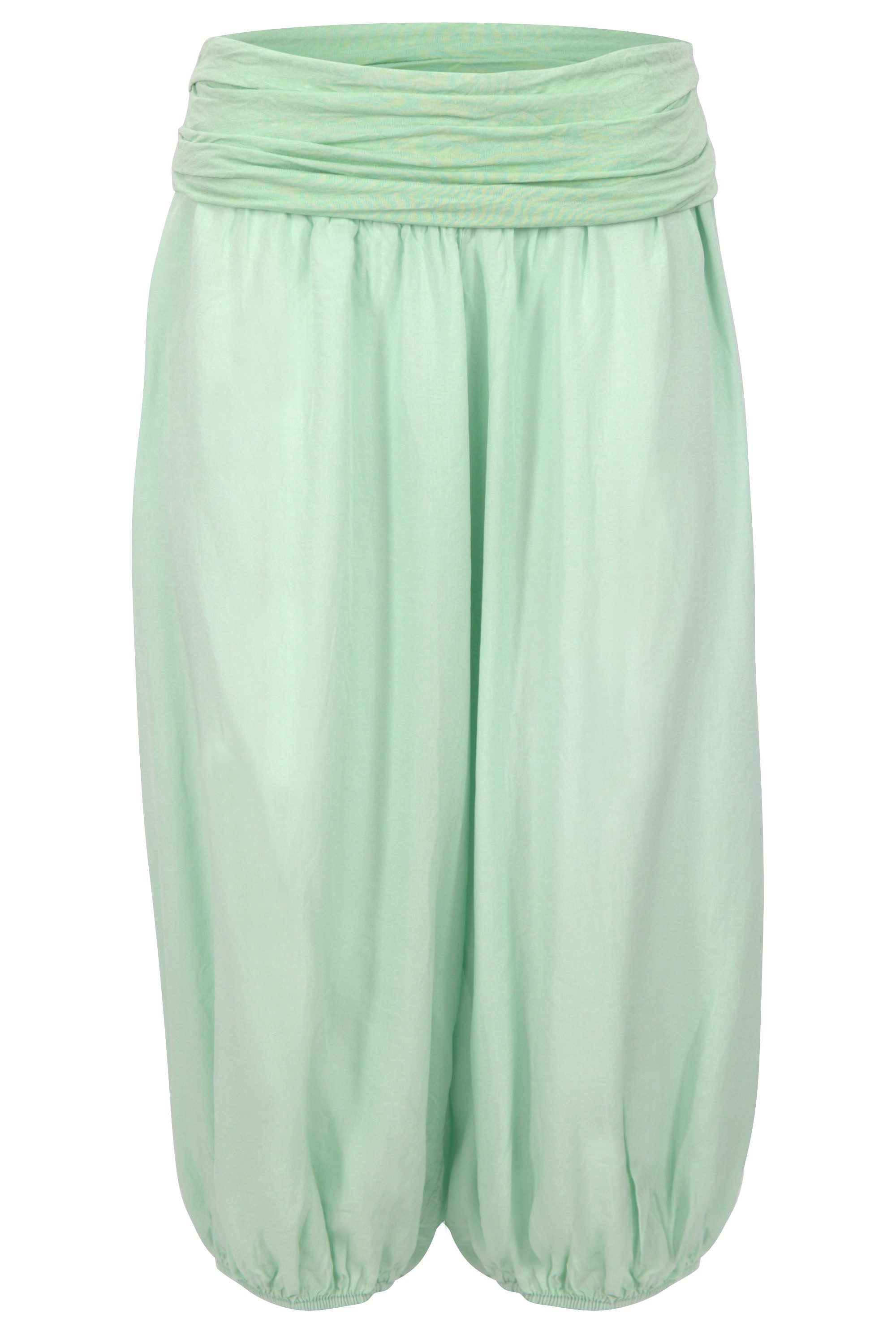 malito more than fashion Haremshose malito Damen Pumphose kurz in Uni Farben, Haremshose zum Tanzen, Damen Haremshose