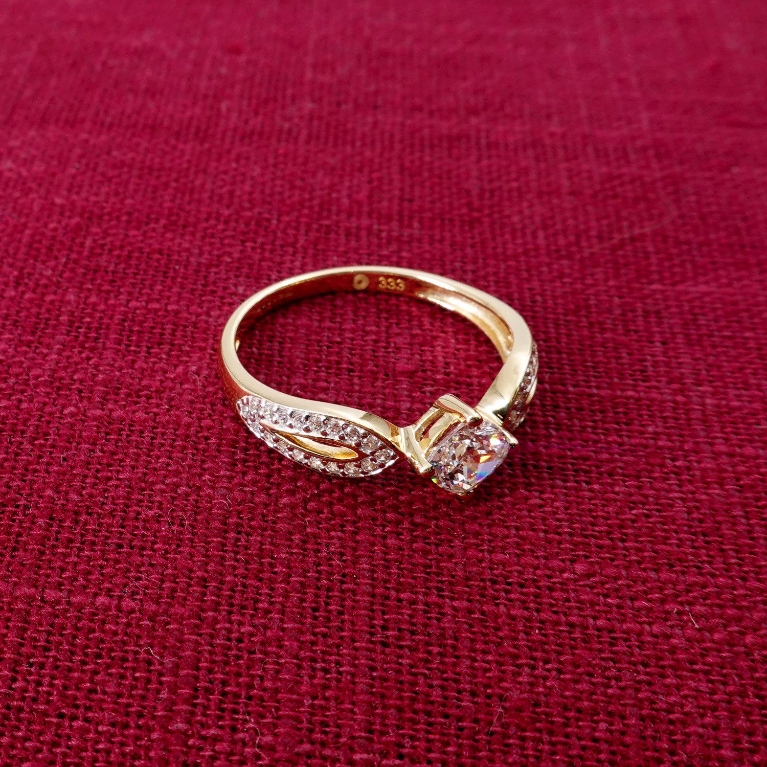 trendor Goldring 333 Gelbgold mit Zirkonia günstig online kaufen