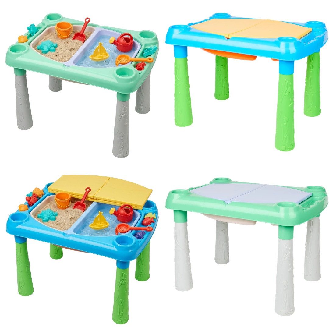 EDCO Haushaltshobel Sandbox Sand Wasser Spieltisch Kindertisch Garten Wassertisch Kind